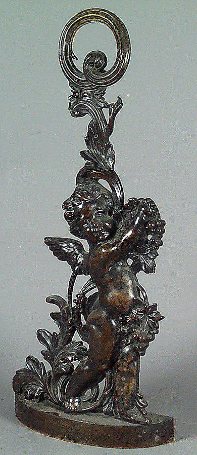 A 19th century bronze doorstop