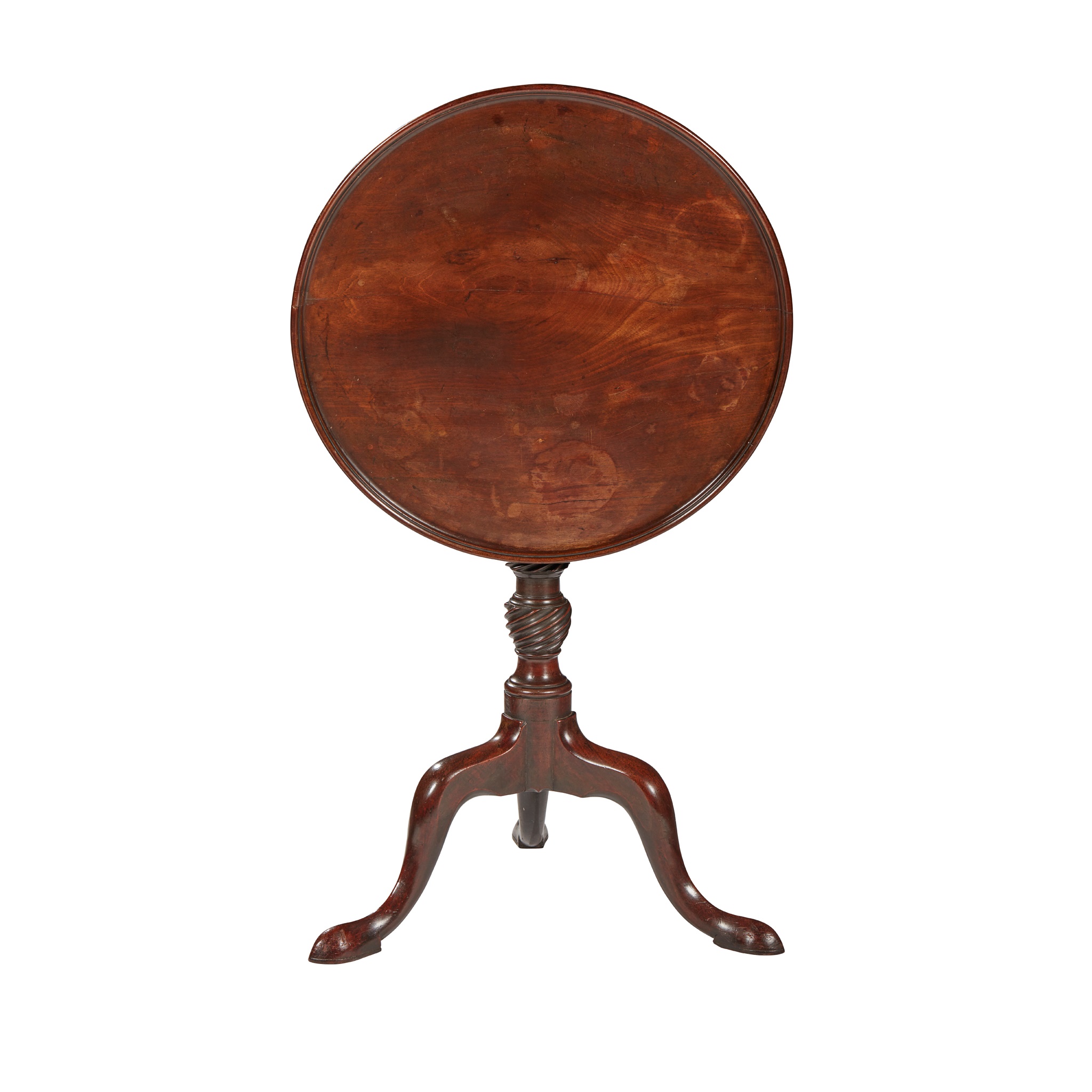 GEORGE III MAHOGANY TILT-TOP TABLE