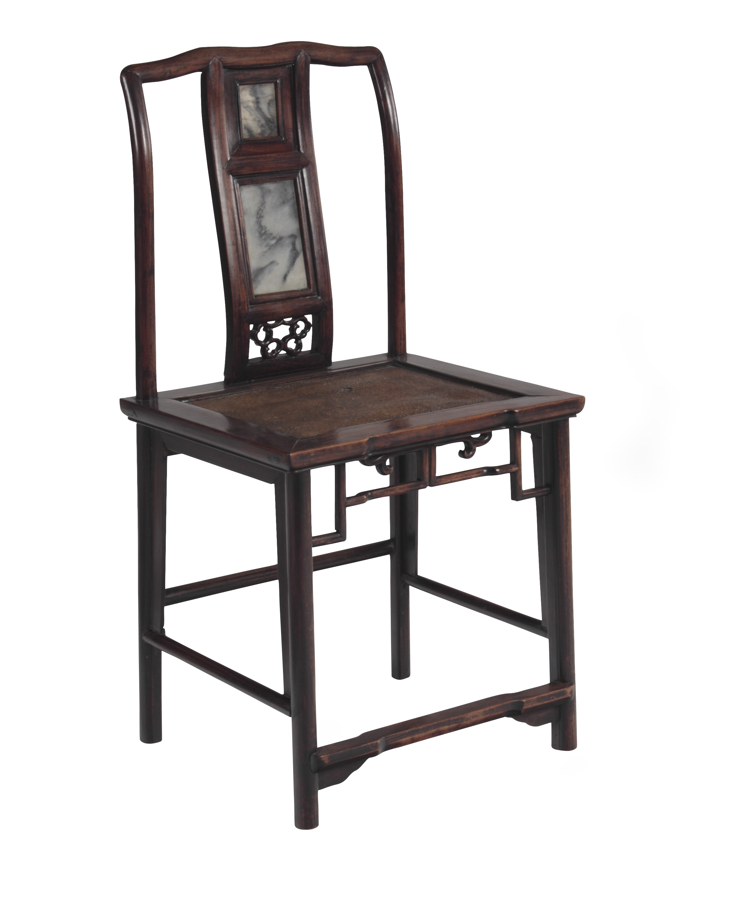 An 18th century Chinese huang huali side chair