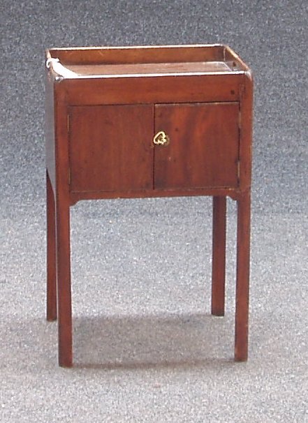 A George III mahogany night cupboard,