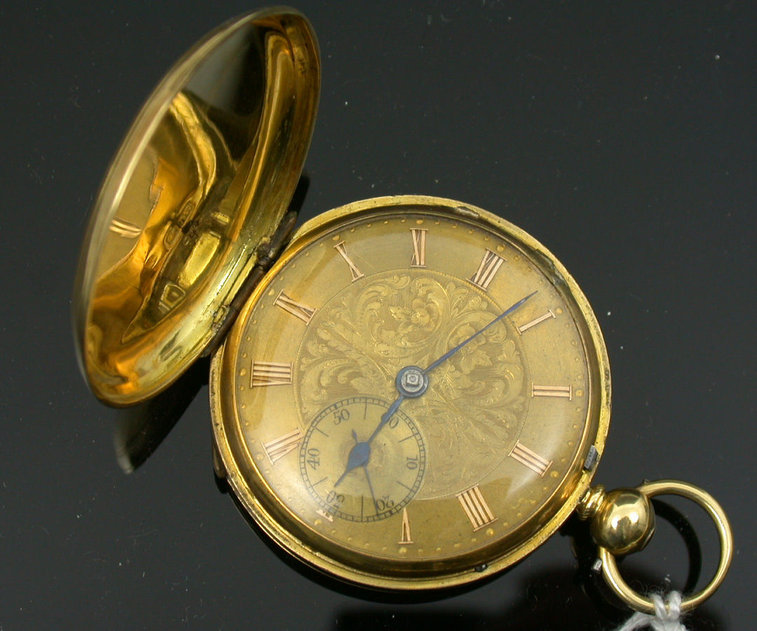 An 18ct gold cased key wind pocket watch,