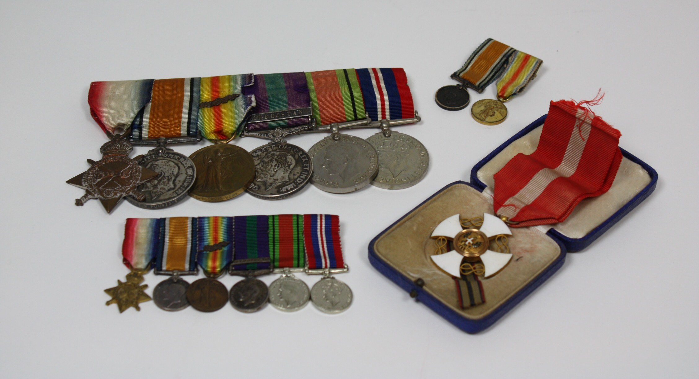 A WW1 and later medals group