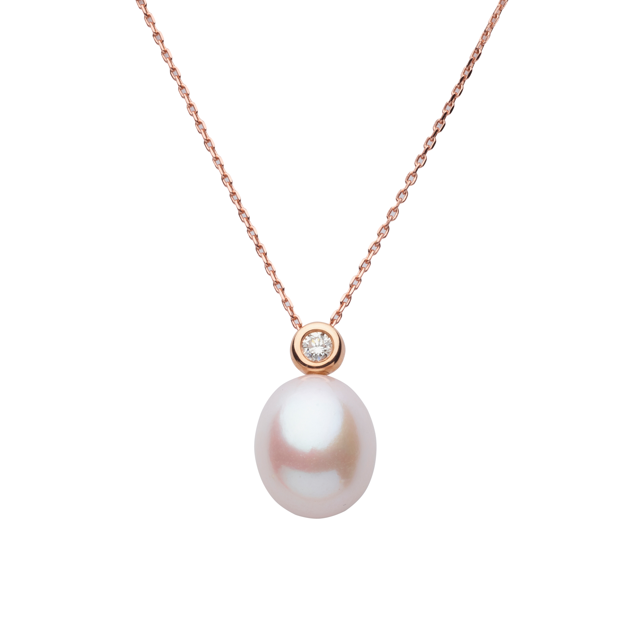 A South Sea pearl and diamond pendant necklace
