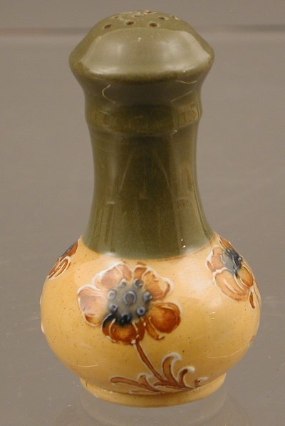 A MacIntyre Florian ware pepper pot