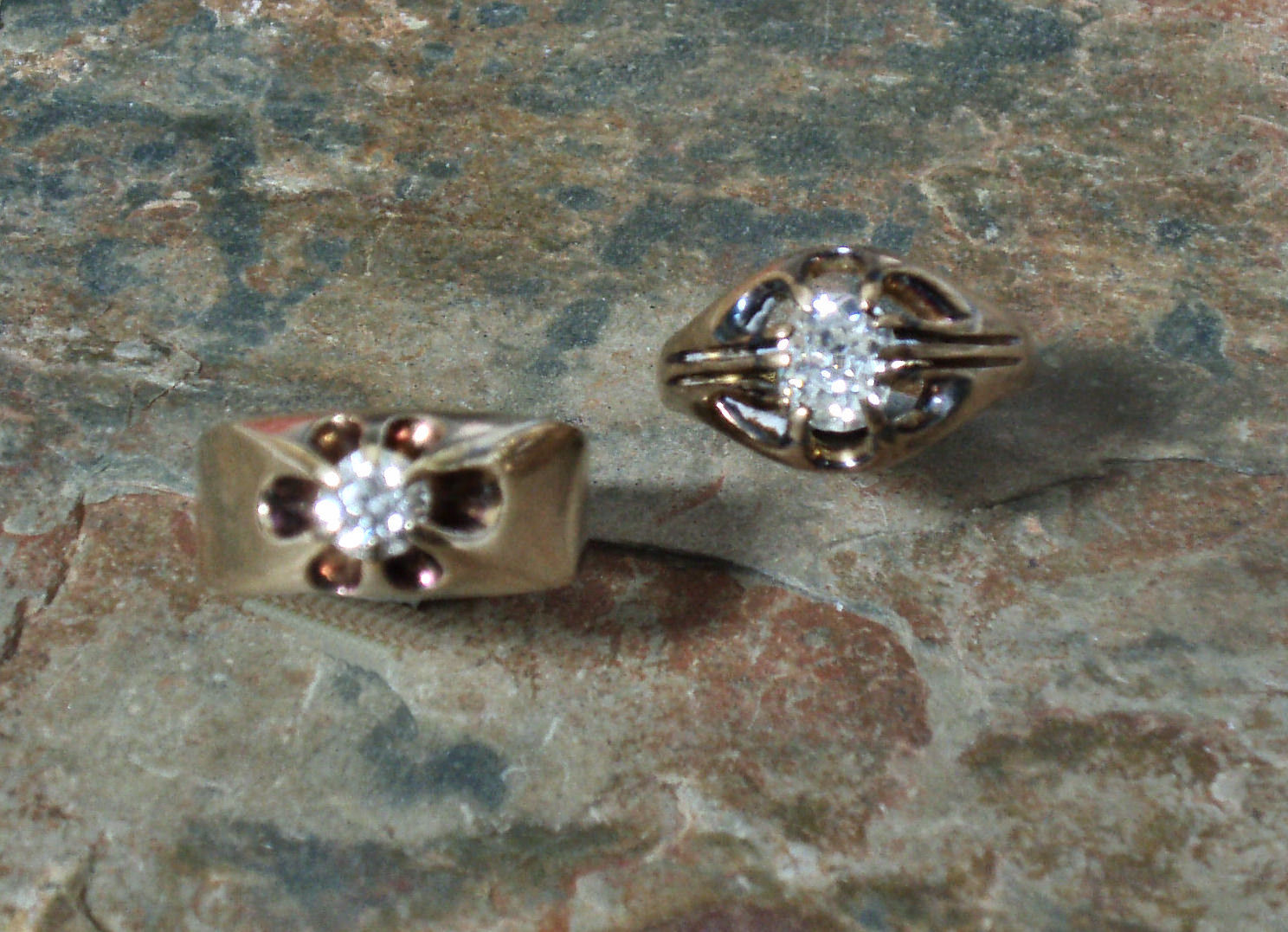 A diamond single-stone ring,