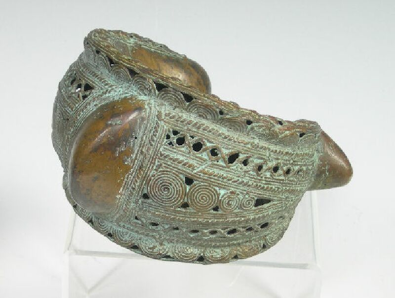 A bronze African bangle