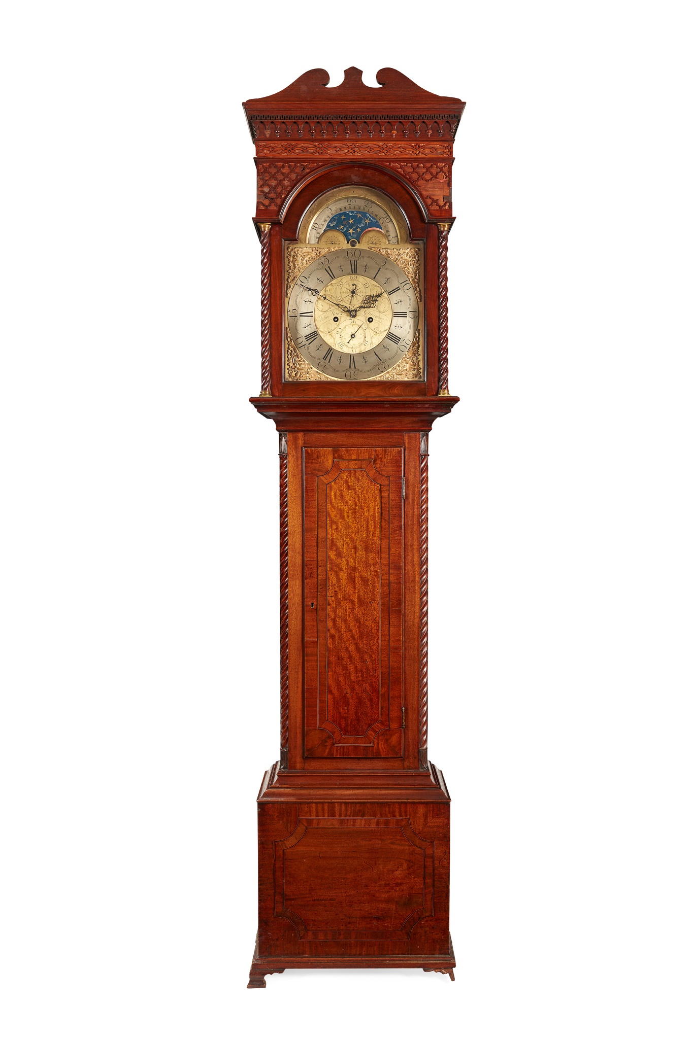 A SCOTTISH GEORGE III LONGCASE CLOCK BY JOHN HAMILTON, GLASGOW