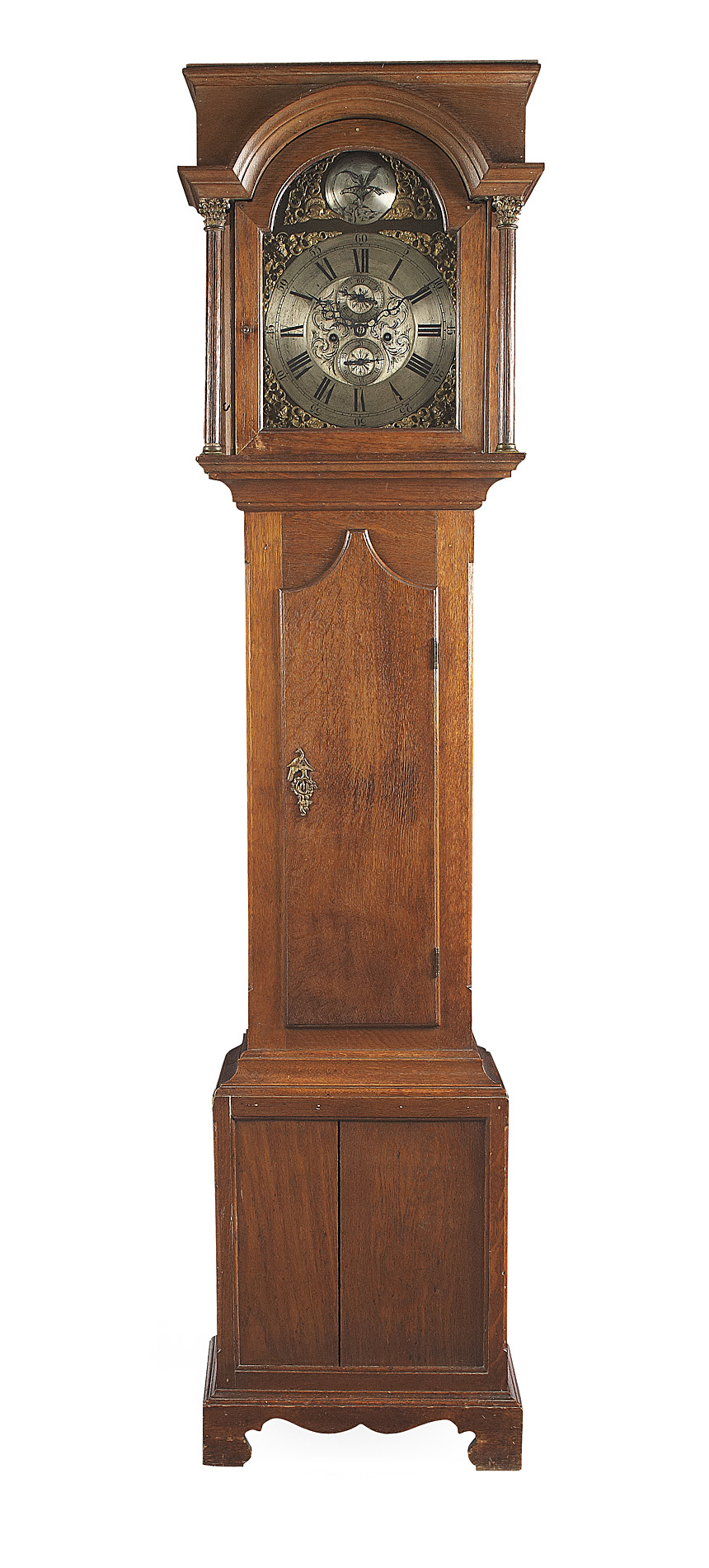 GEORGE III STYLE OAK LONGCASE CLOCK