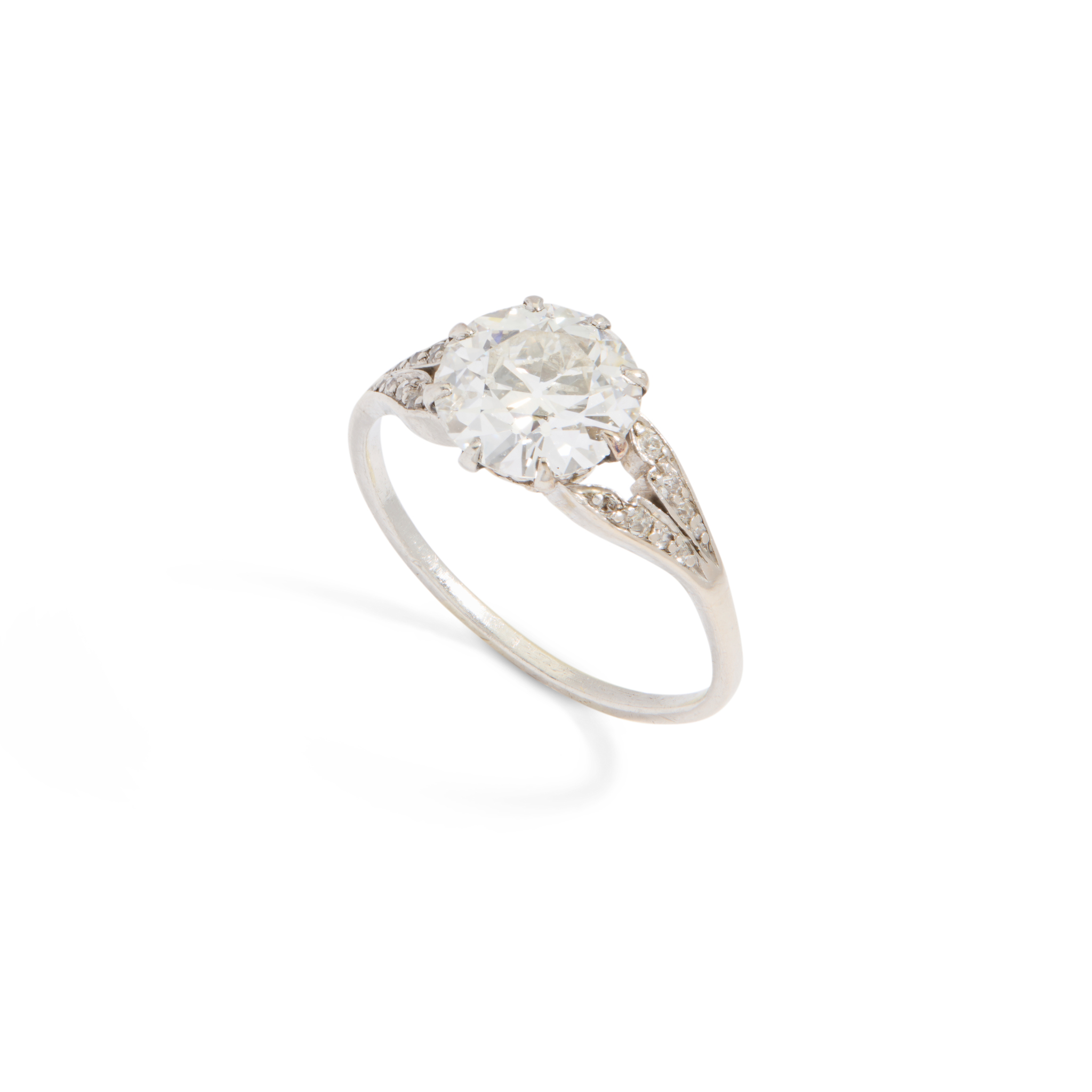 An early 20th century diamond single-stone ring