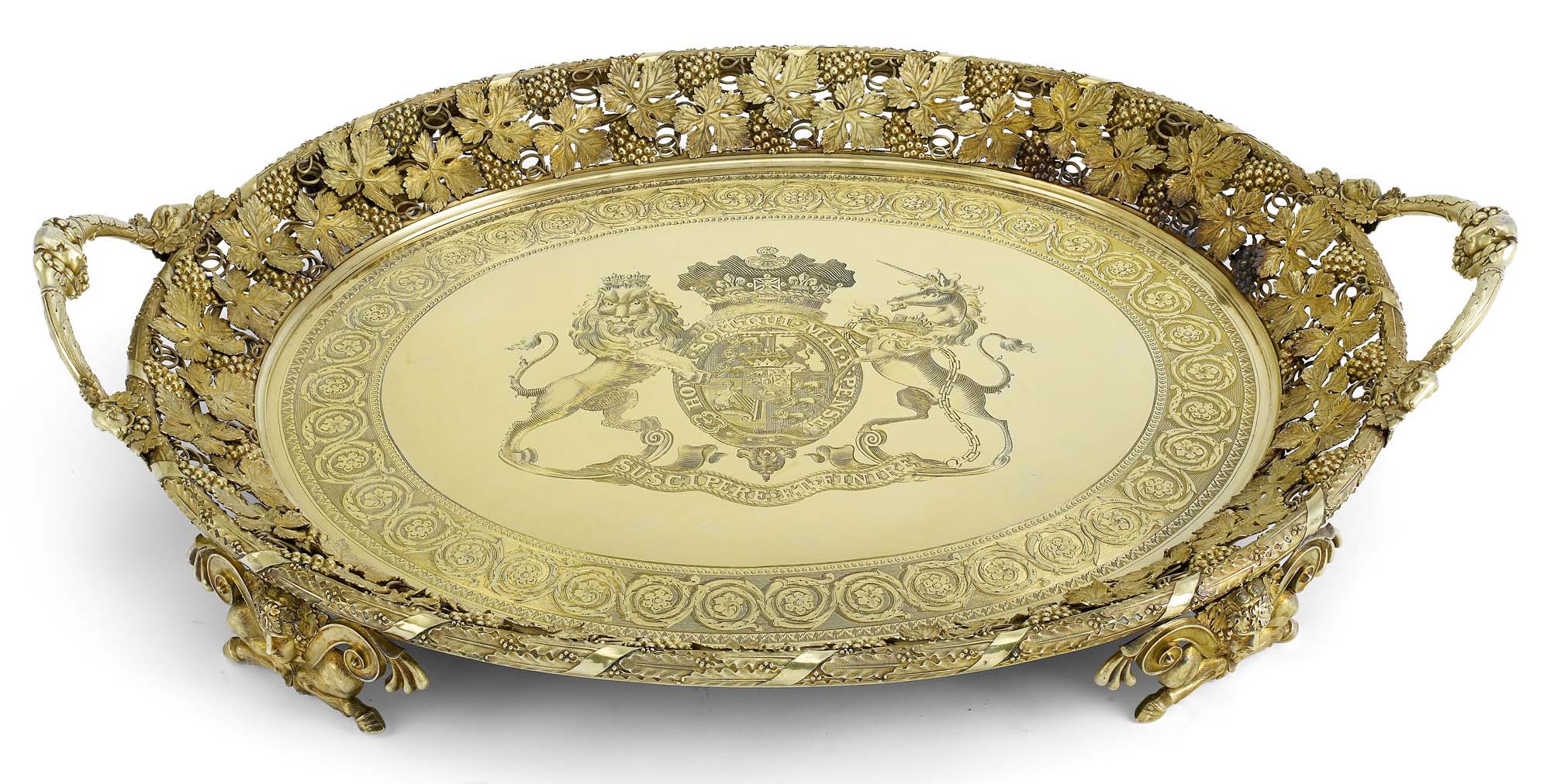 The Royal Presentation silver-gilt tray to H.R.H. Ernest Augustus, Duke of Cumberland