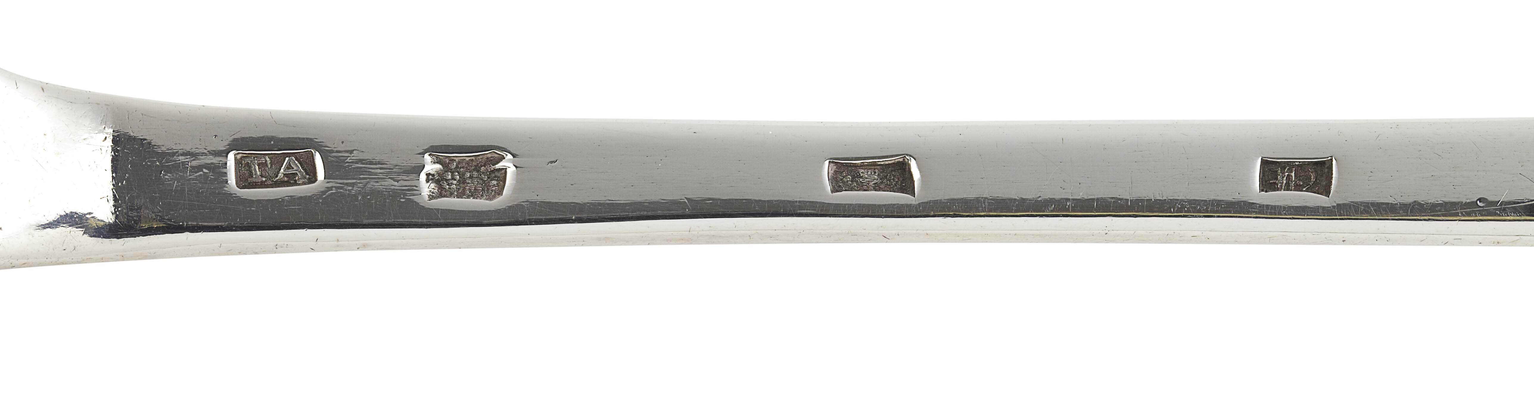 A GEORGE III HASH SPOON