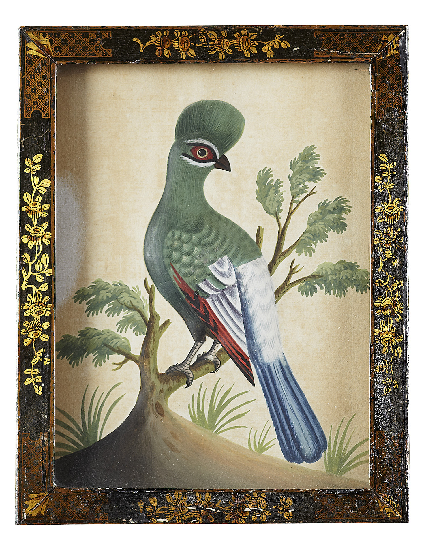 PAIR OF GEORGE III EMBOSSED AND PAPER BIRD PICTURES, BY SAMUEL DIXON