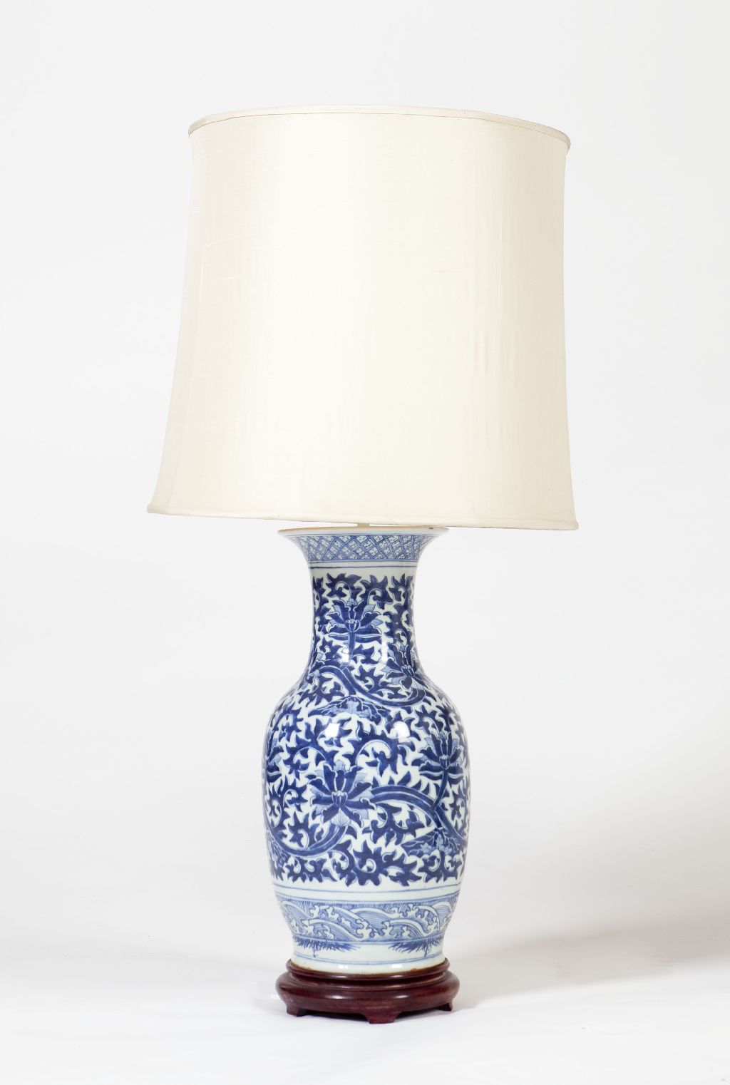 A Chinese blue painted vase