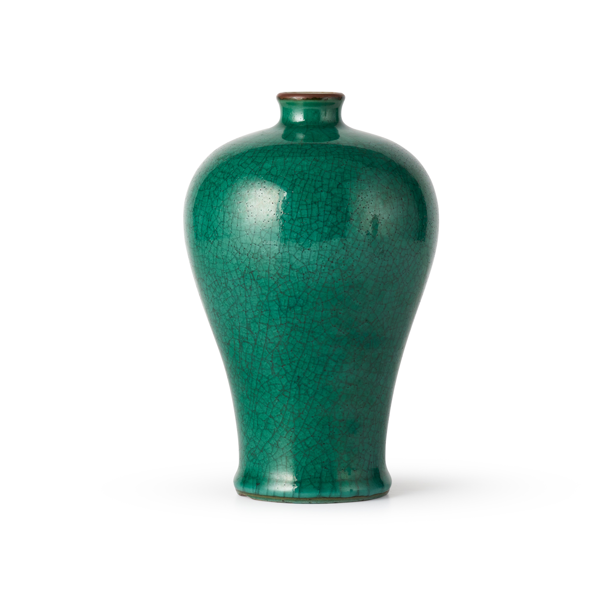 GREEN-GLAZED MEIPING VASE