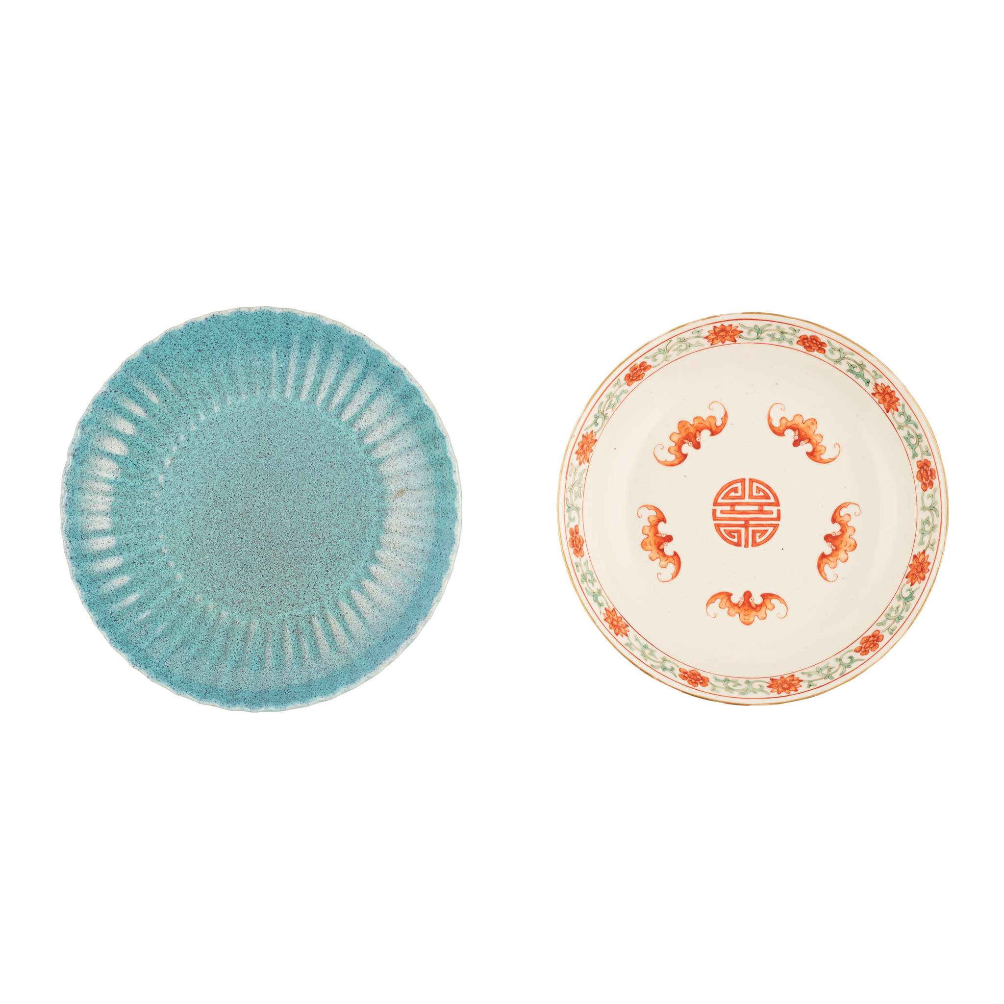 TWO CHINESE PORCELAIN PLATES