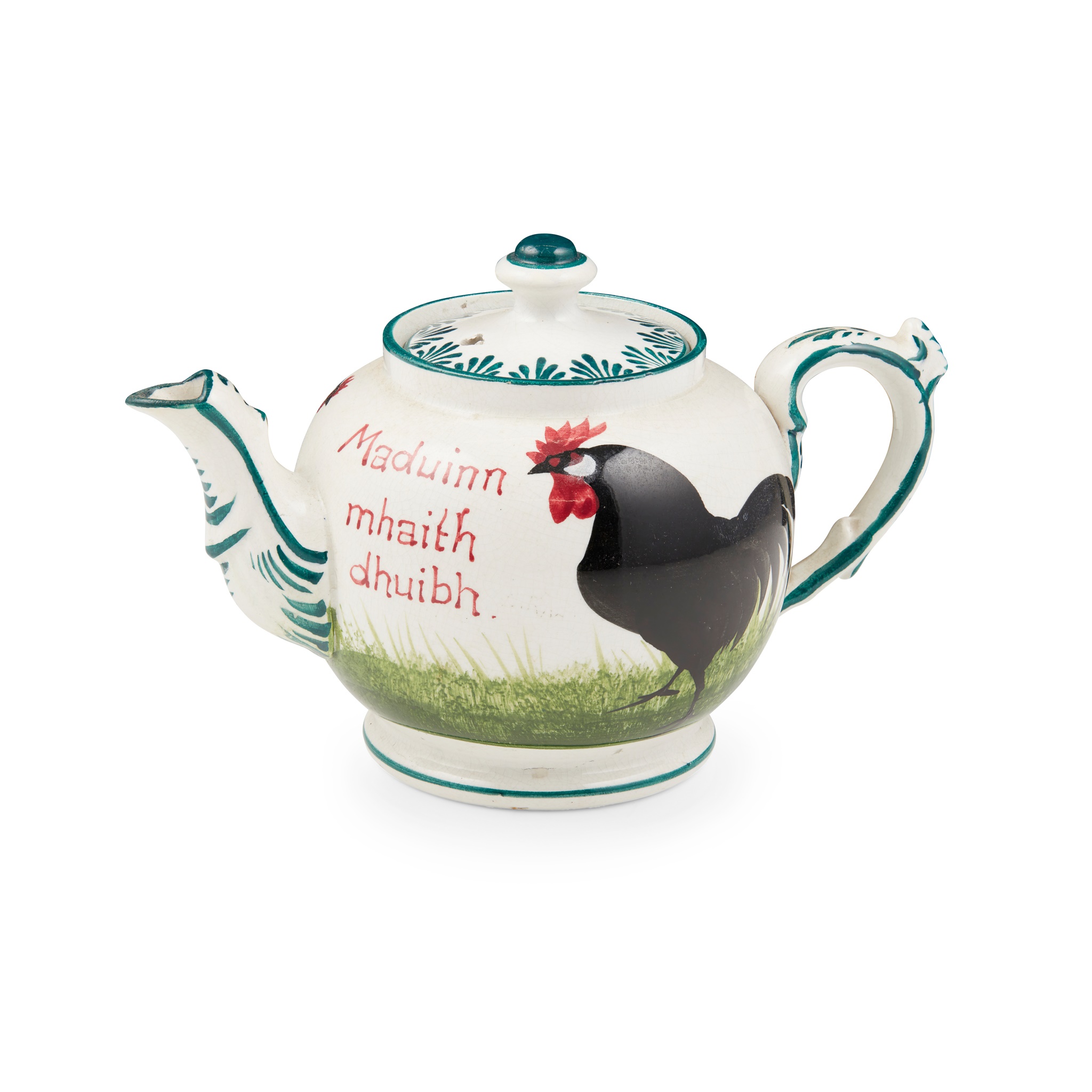 A WEMYSS WARE TEAPOT