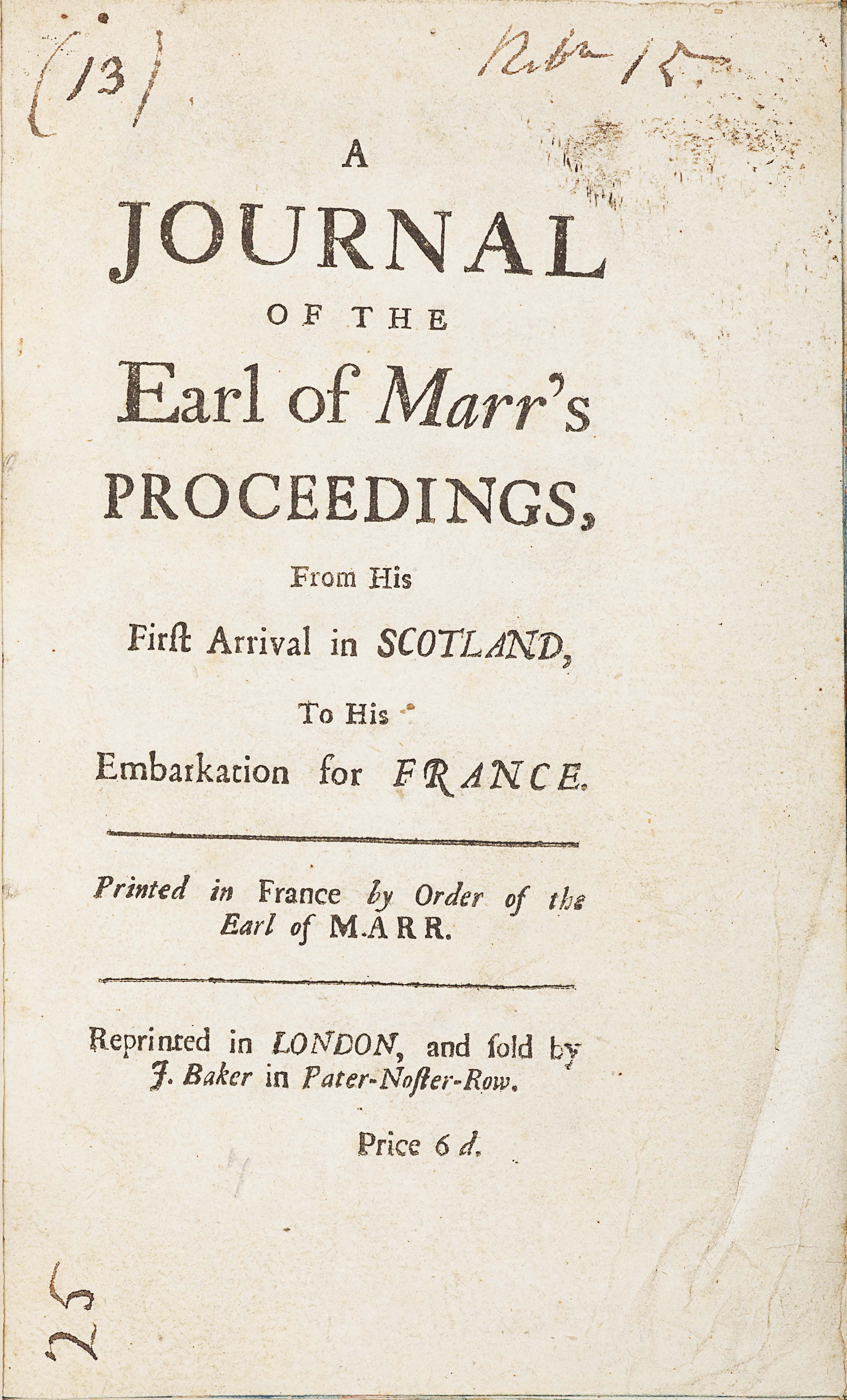 John Erskine, 6th Earl of Marr
