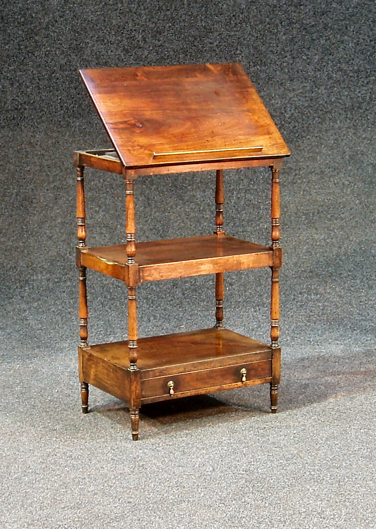 A Regency rosewood etagere/reading stand