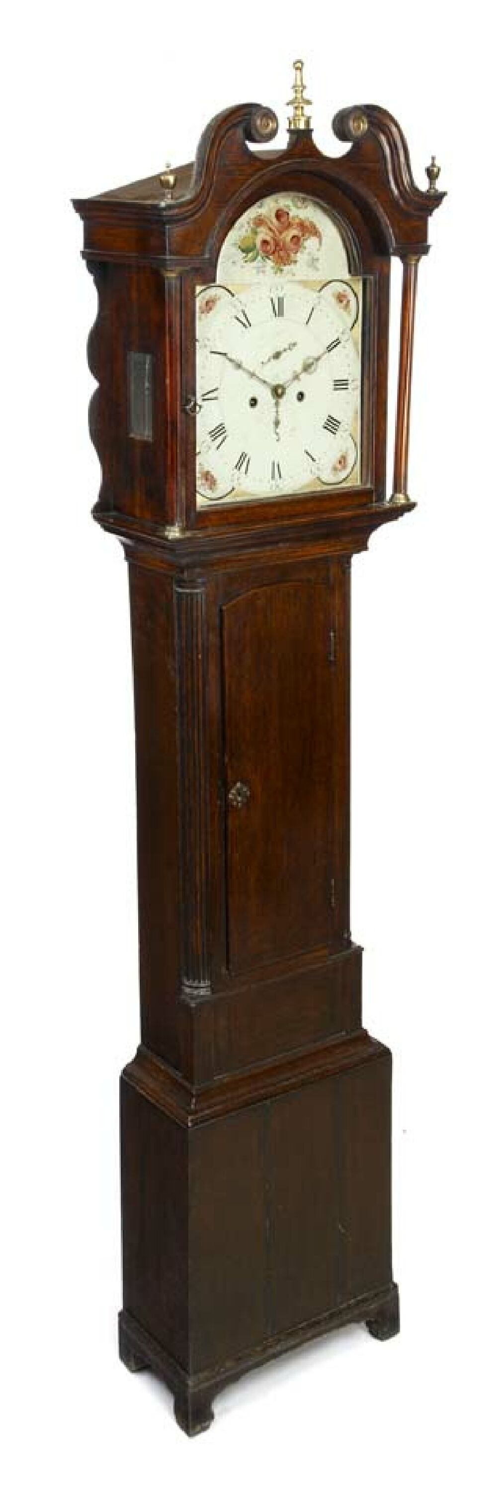 A late George III period oak eight day longcase clock