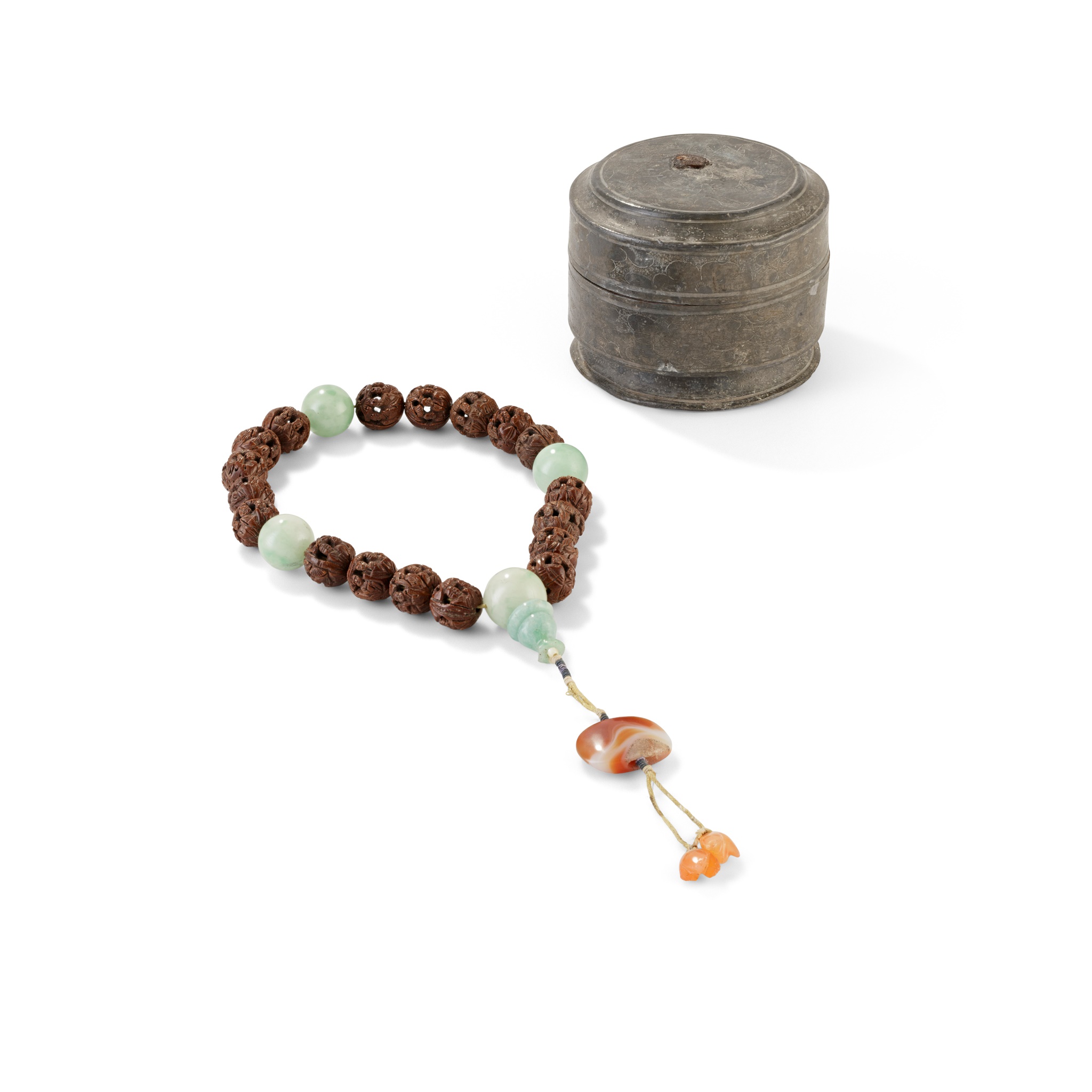 CARVED NUTSHELL ROSARY