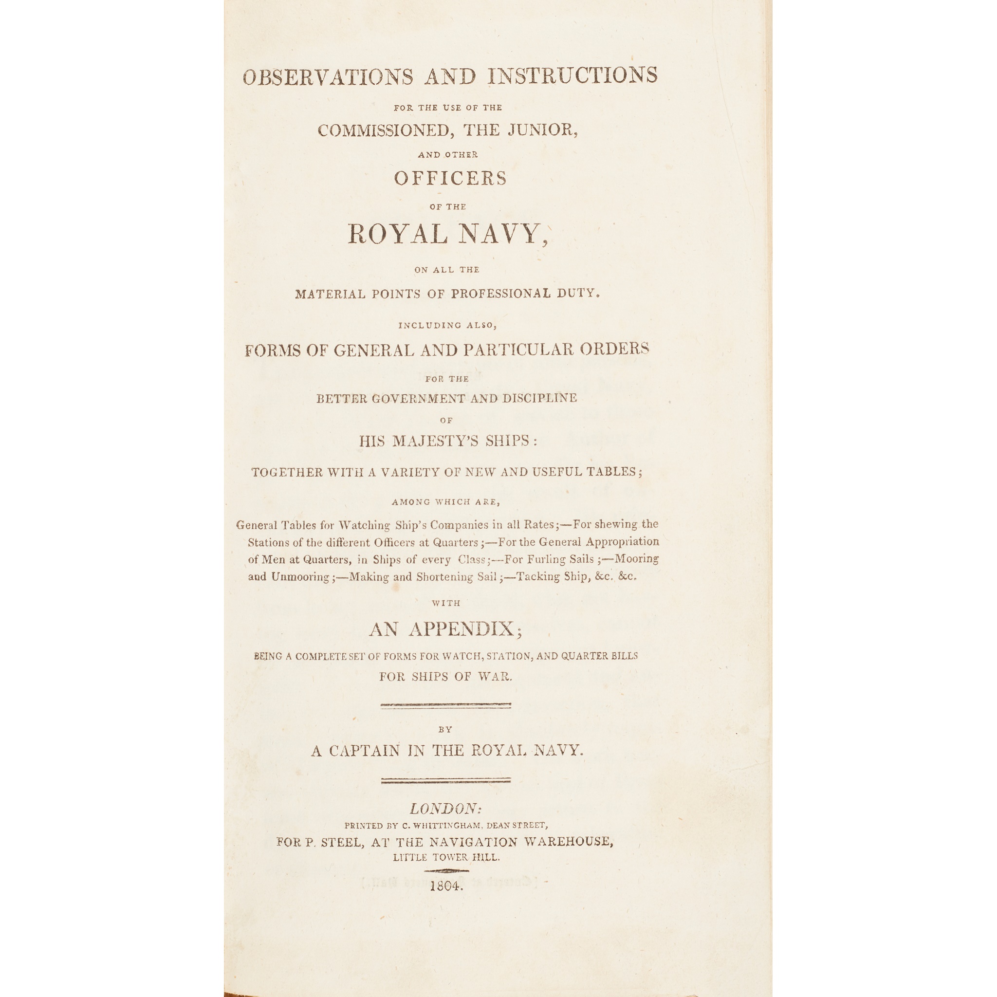 'A Captain in the Royal Navy'