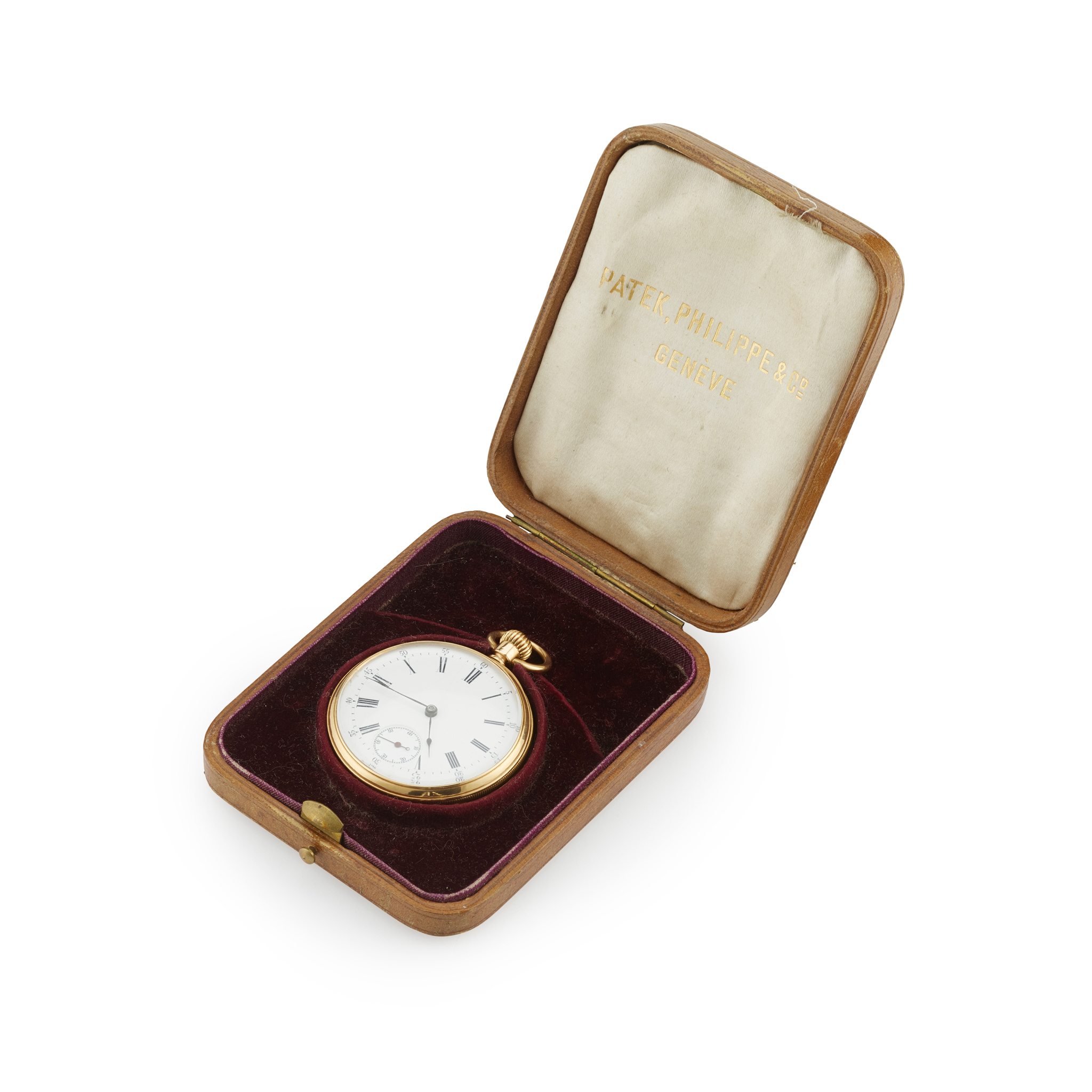 Patek Philippe & Co. A fine 18k yellow gold pocket watch in original presentation case