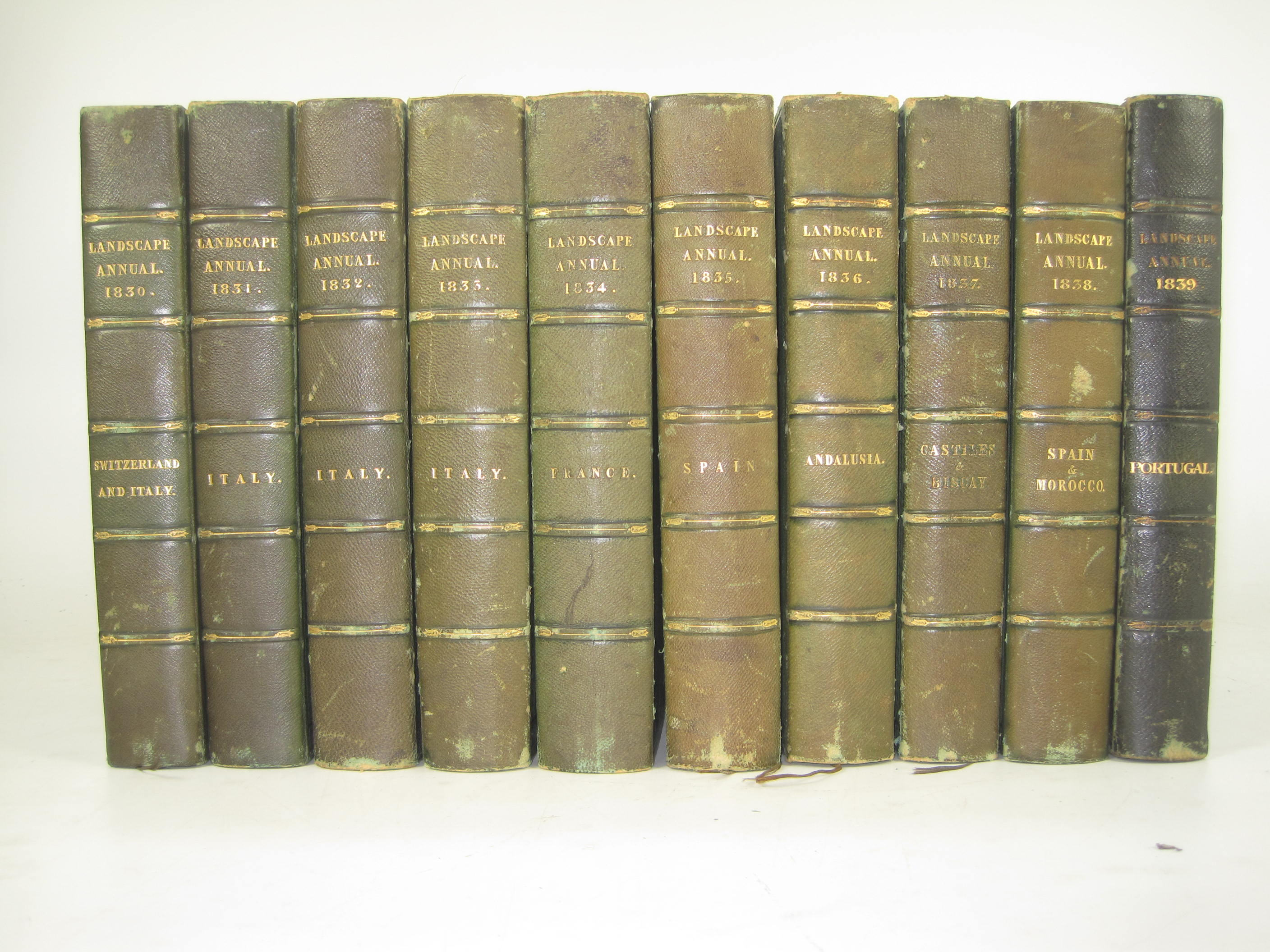 Landscape Annuals, 1830-1839, Large Paper copies, the complete set, comprising
