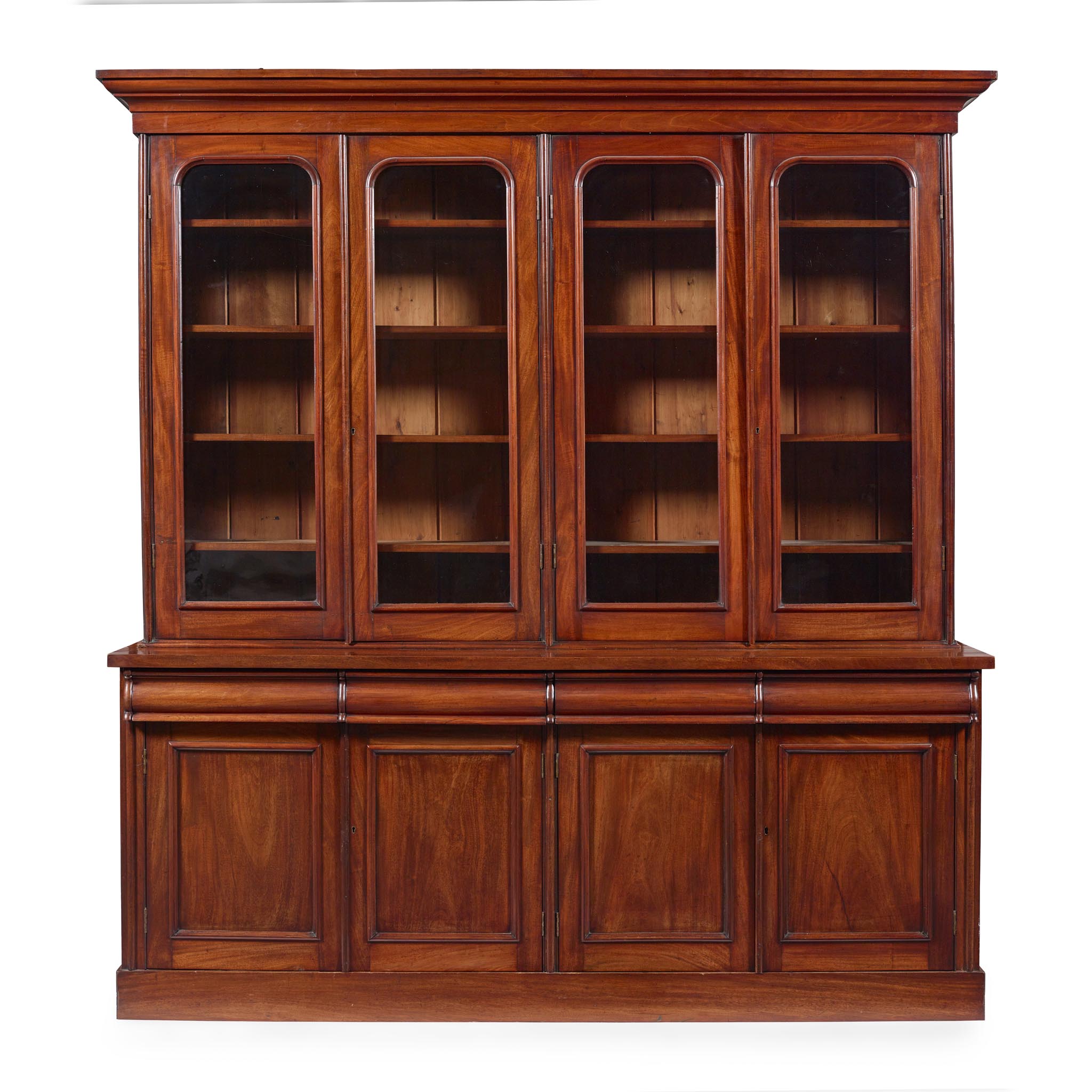VICTORIAN MAHOGANY LIBRARY BOOKCASE
