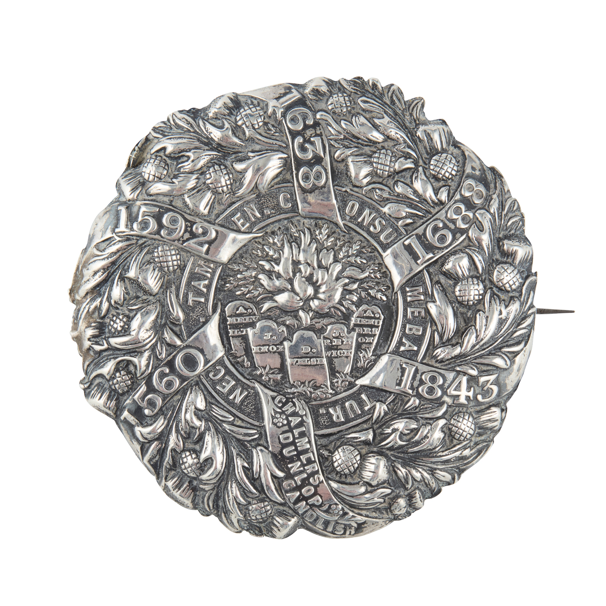 A 'DISRUPTION' BROOCH