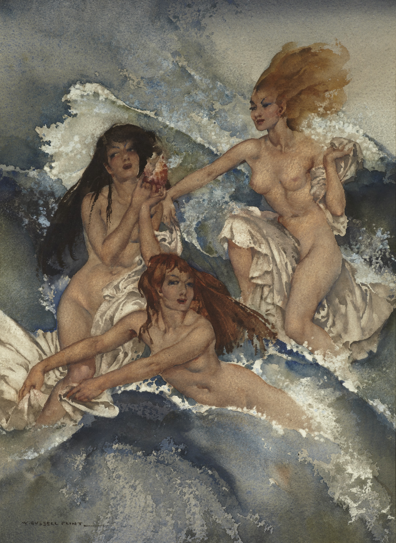 SIR WILLIAM RUSSELL FLINT P.R.A., P.R.W.S., R.S.W., R.O.I., R.E. (SCOTTISH 1880-1969)