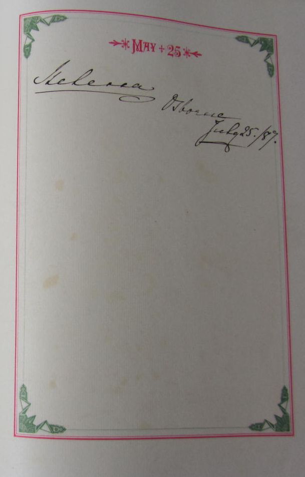 A Birthday Book designed by H.R.H. the Princess Beatrice - Signatures of British and German royal families