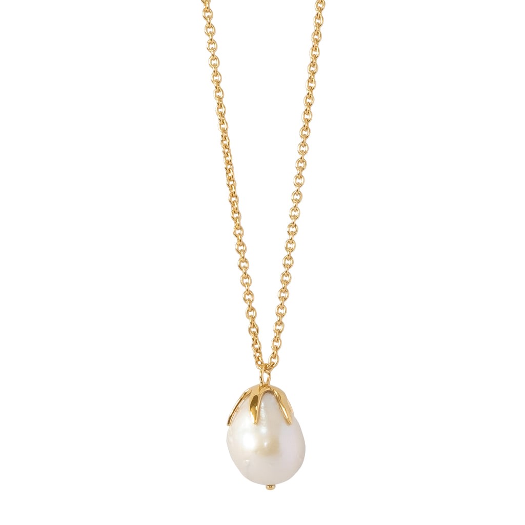 A BAROQUE PEARL AND GOLD NECKLACE BY TISAN