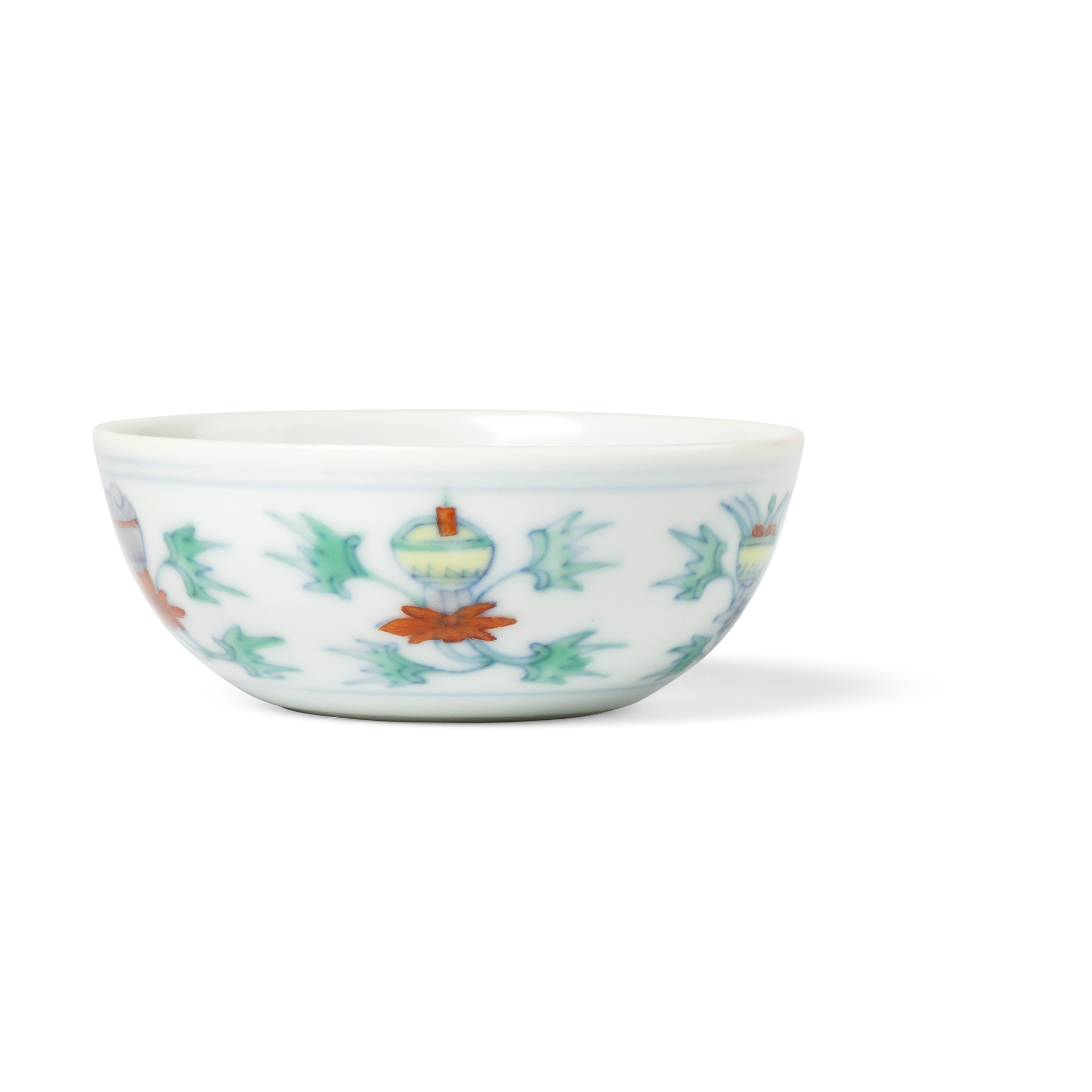 CHINESE DOUCAI 'AUSPICIOUS EMBLEM' CUP