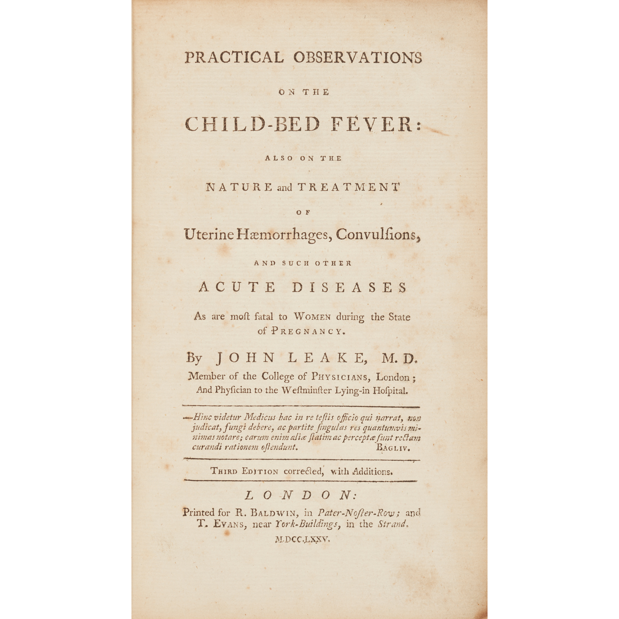 Medicine, mostly obstetric