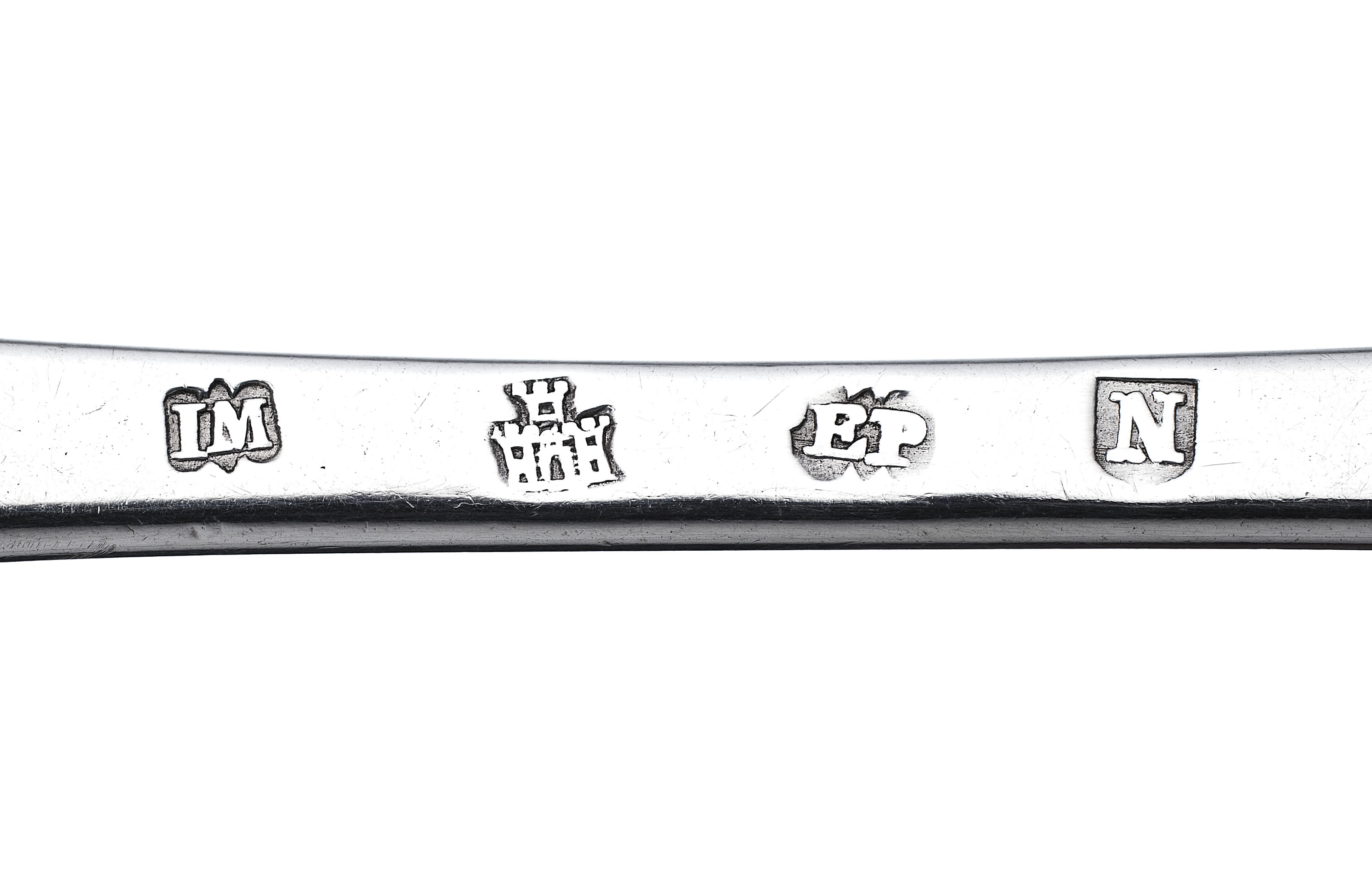 A pair of George I tablespoons