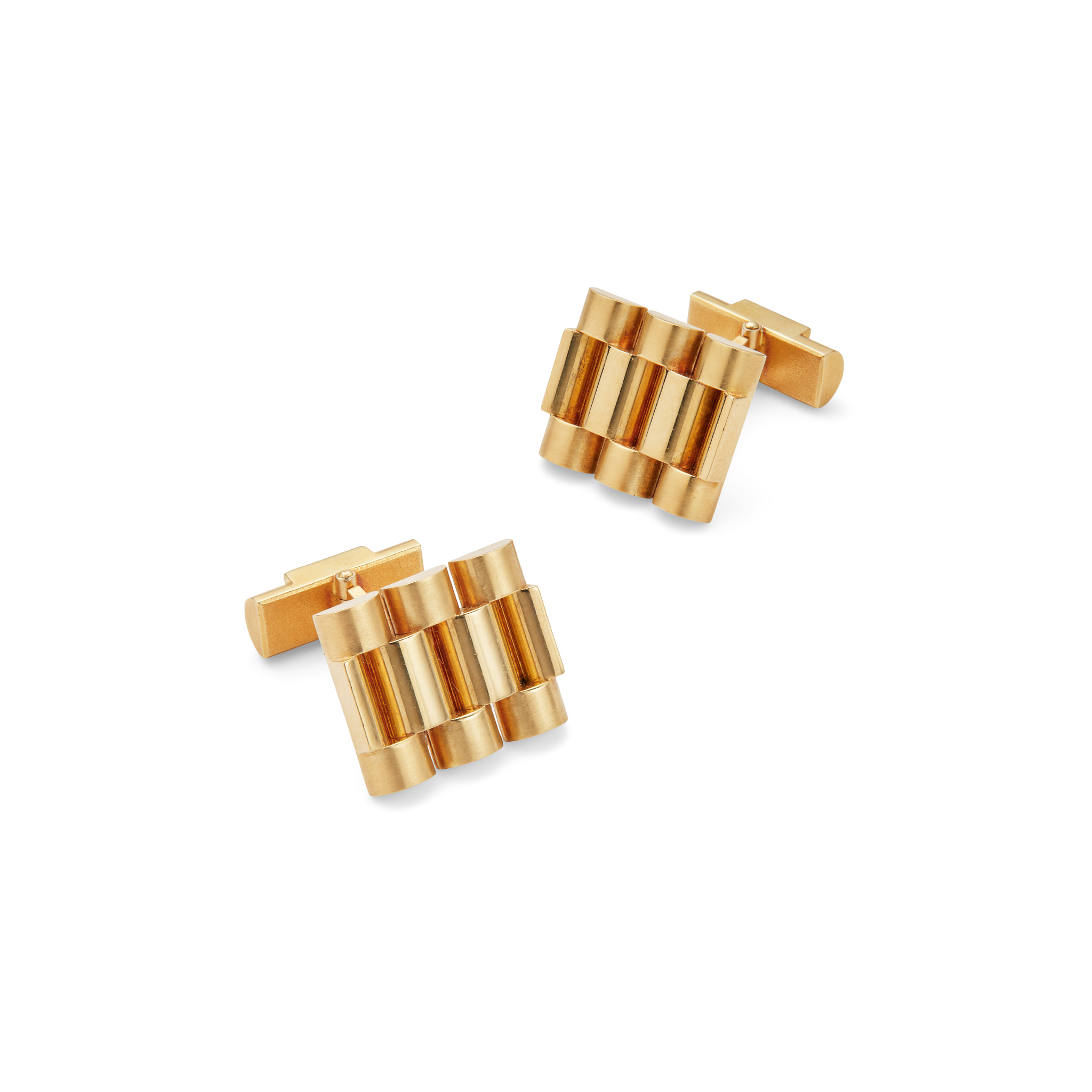 A pair of 18ct gold cufflinks