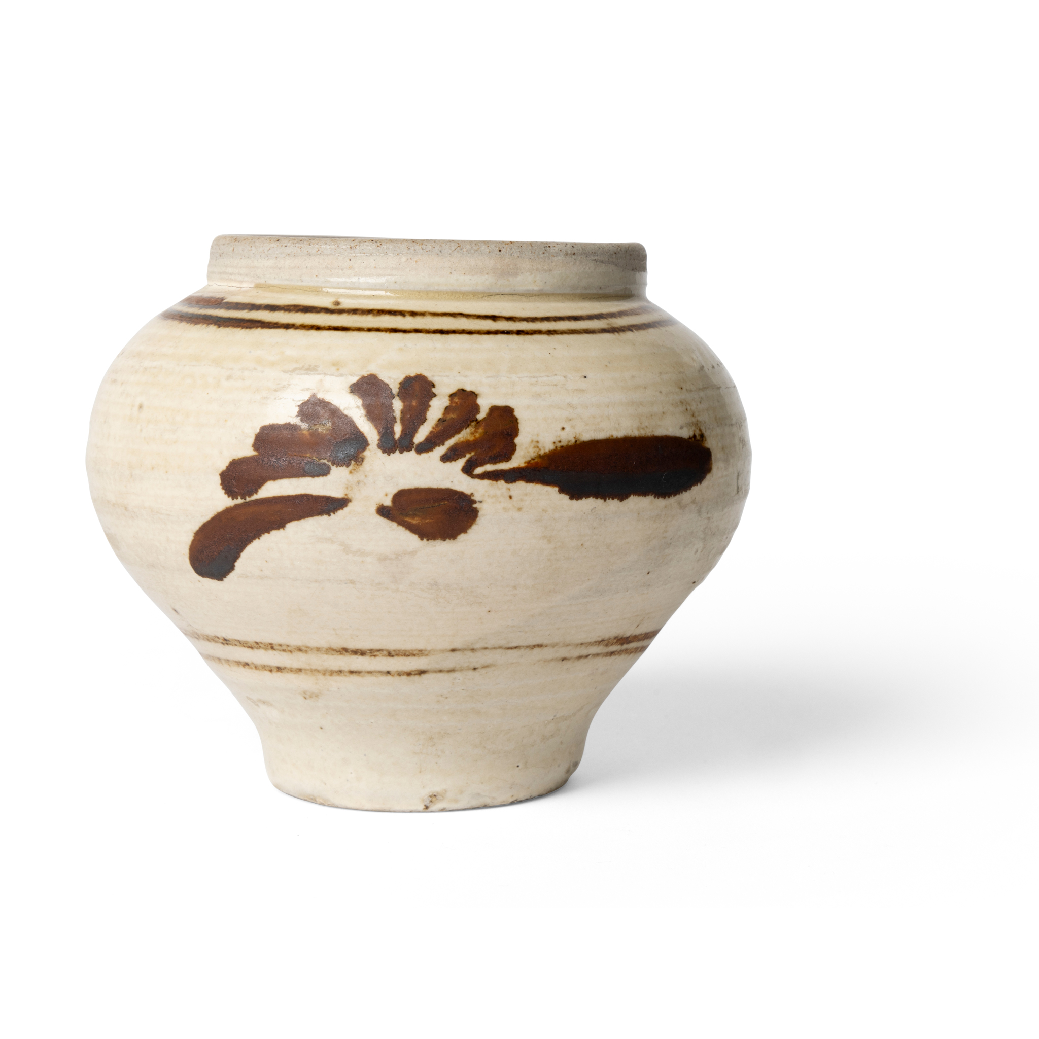 CHINESE CIZOU RUSSET-DECORATED JAR