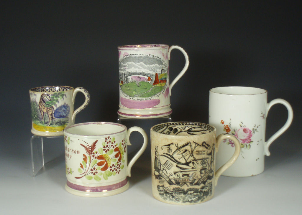 An English porcelain mug, circa 1780 Probably Derby