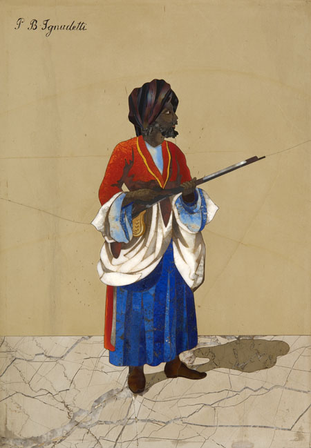 A late 19th/ early 20th century Italian pietra dura panel,