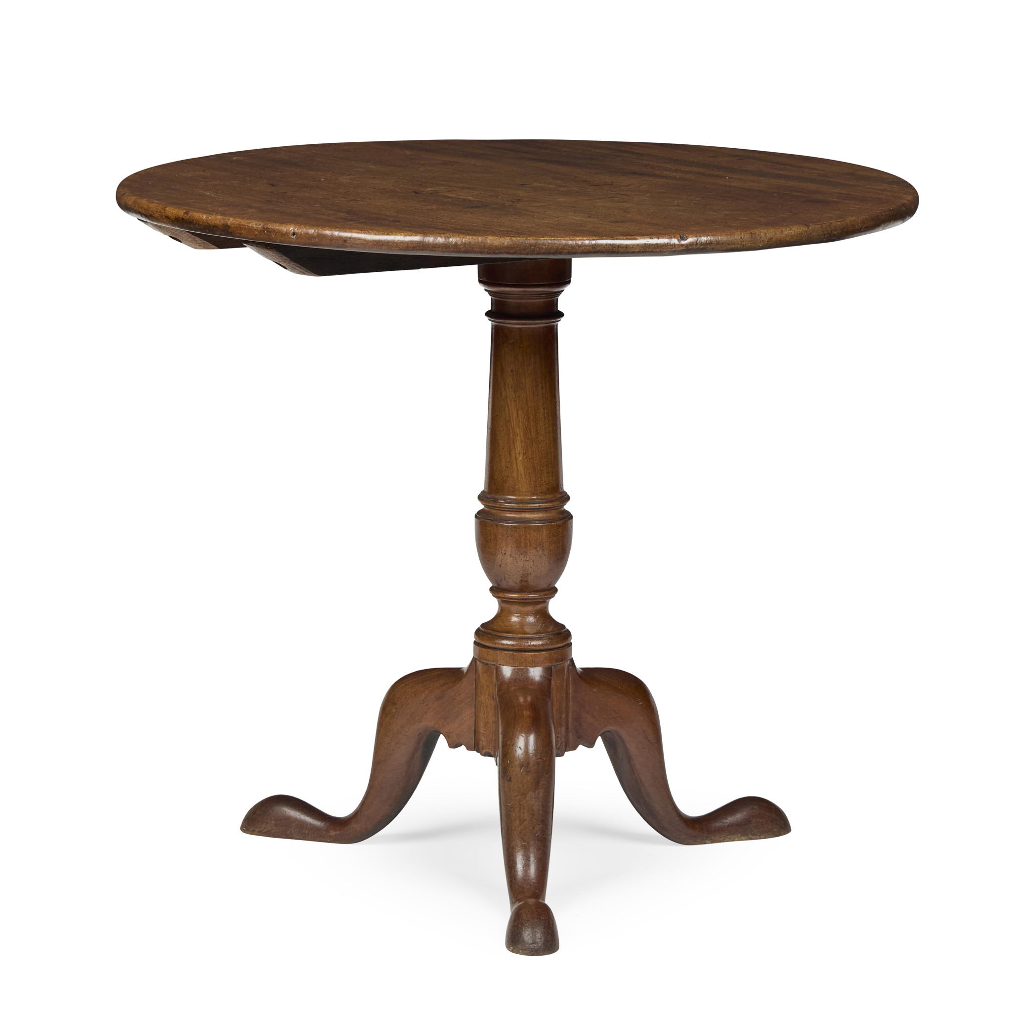GEORGE III MAHOGANY TEA TABLE