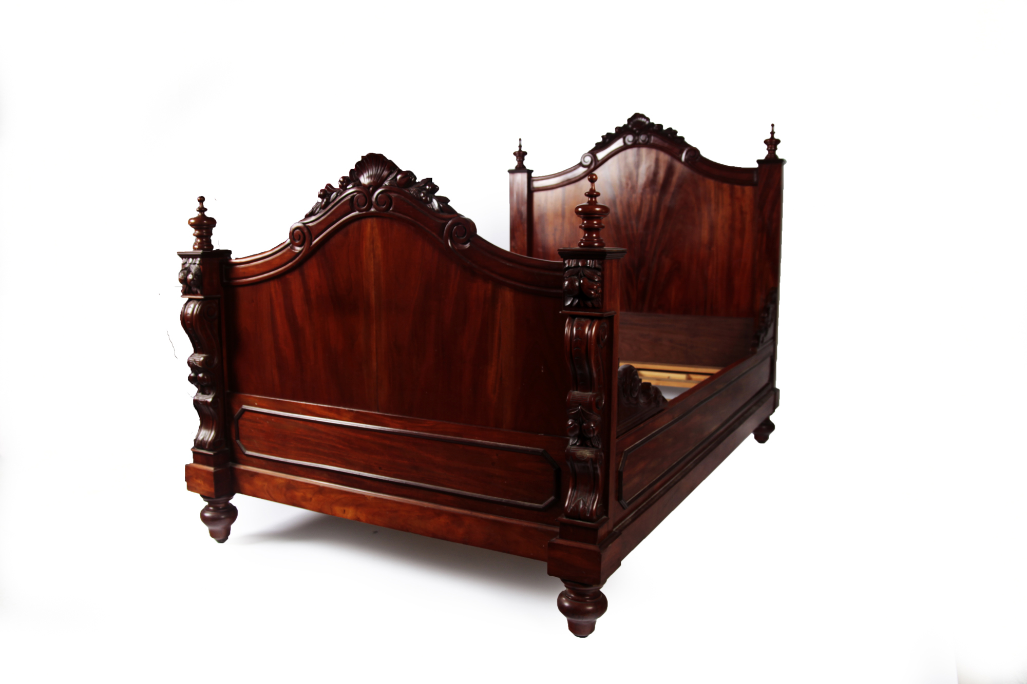 VICTORIAN MAHOGANY DOUBLE BED