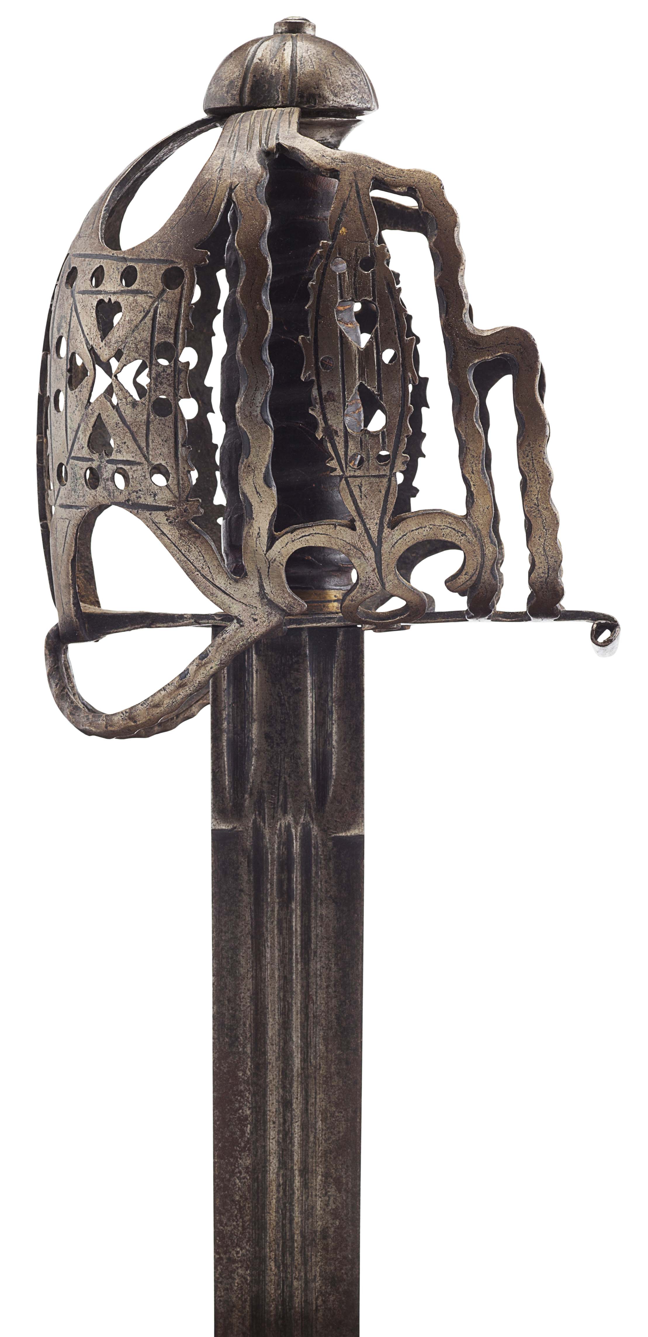 A Scottish basket hilted broadsword circa 1730