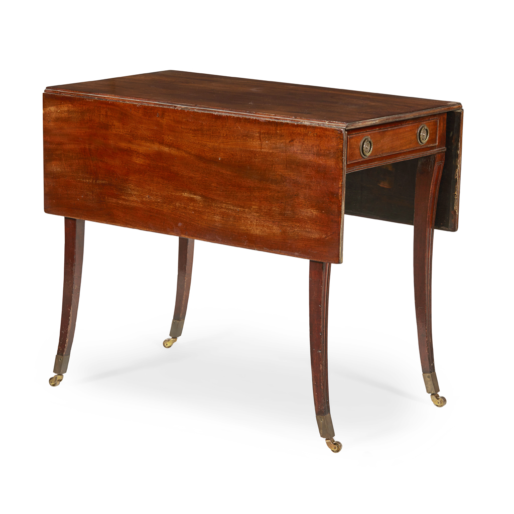 LATE GEORGE III MAHOGANY PEMBROKE TABLE