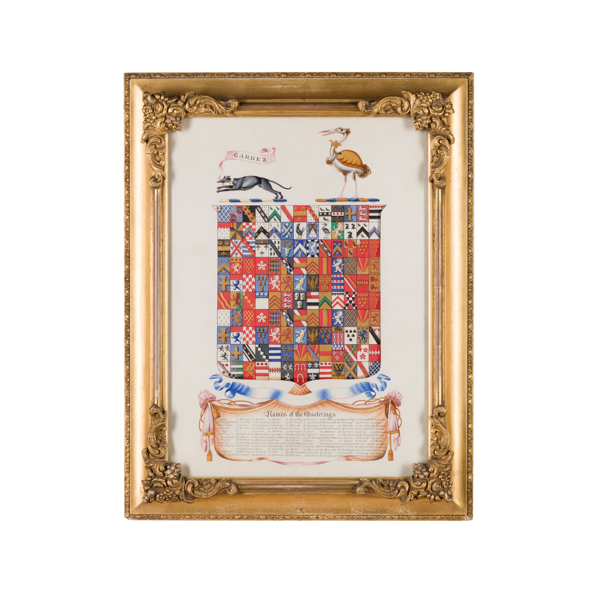 VICTORIAN PAINTED ARMORIAL