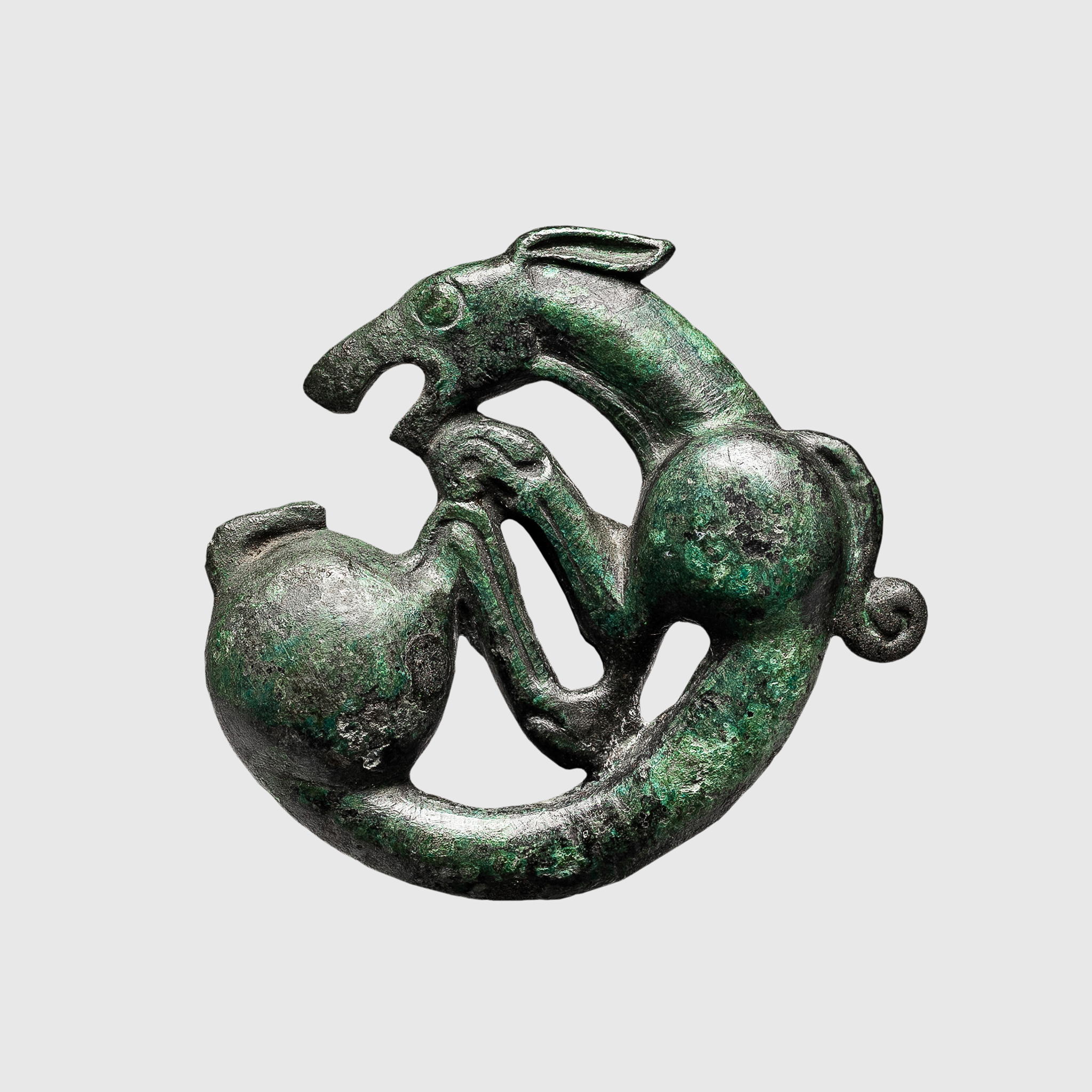 ANCIENT SCYTHIAN BRONZE BUCKLE
