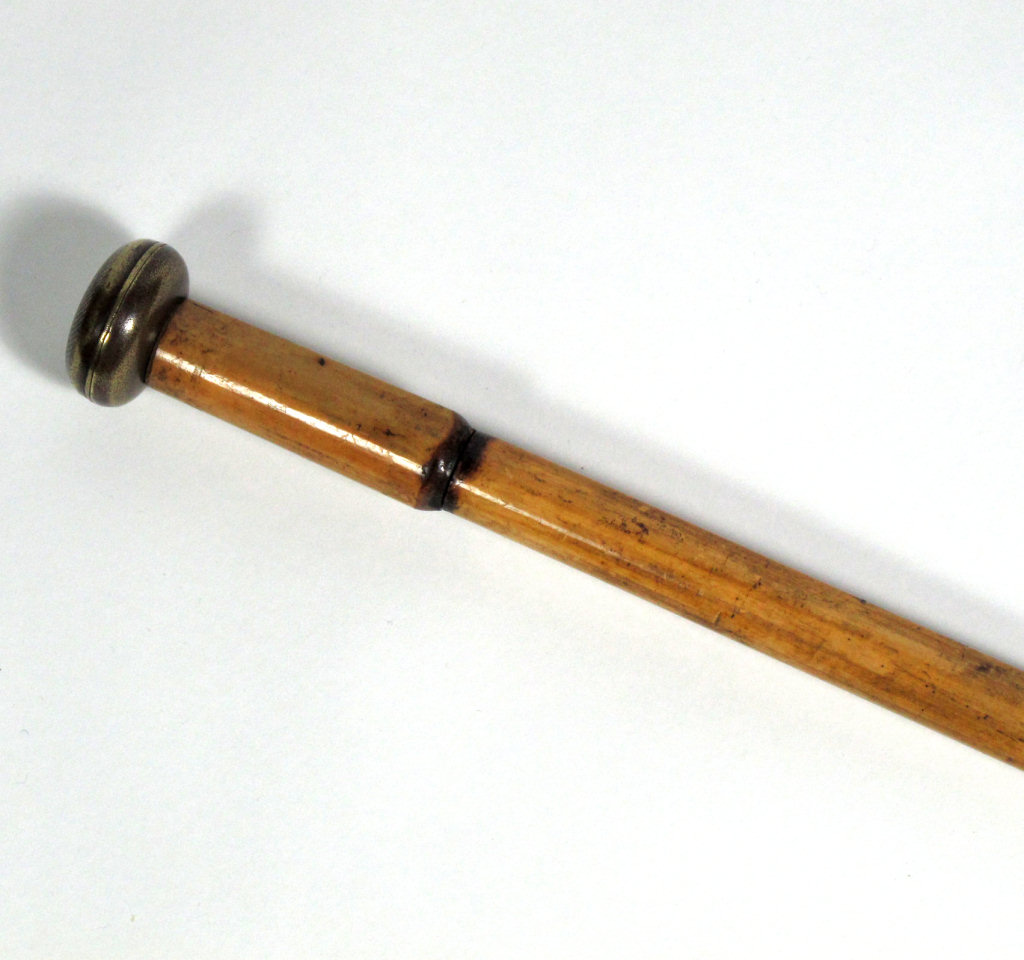 UNUSUAL ENGLISH BLOWPIPE WALKING STICK GUN