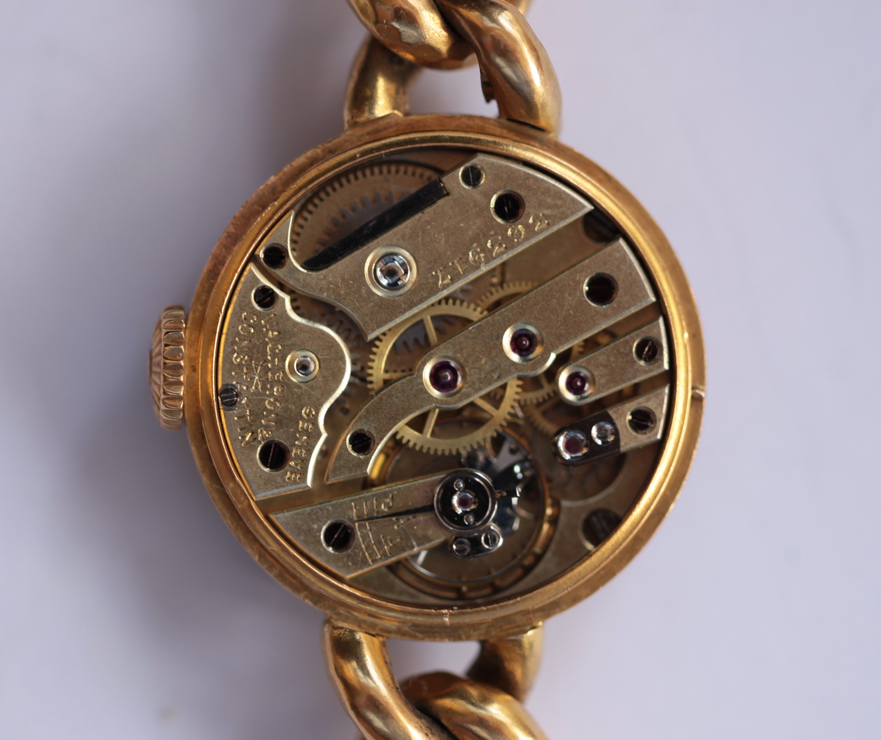 VACHERON & CONSTANTIN - A lady's ruby and diamond set cocktail watch