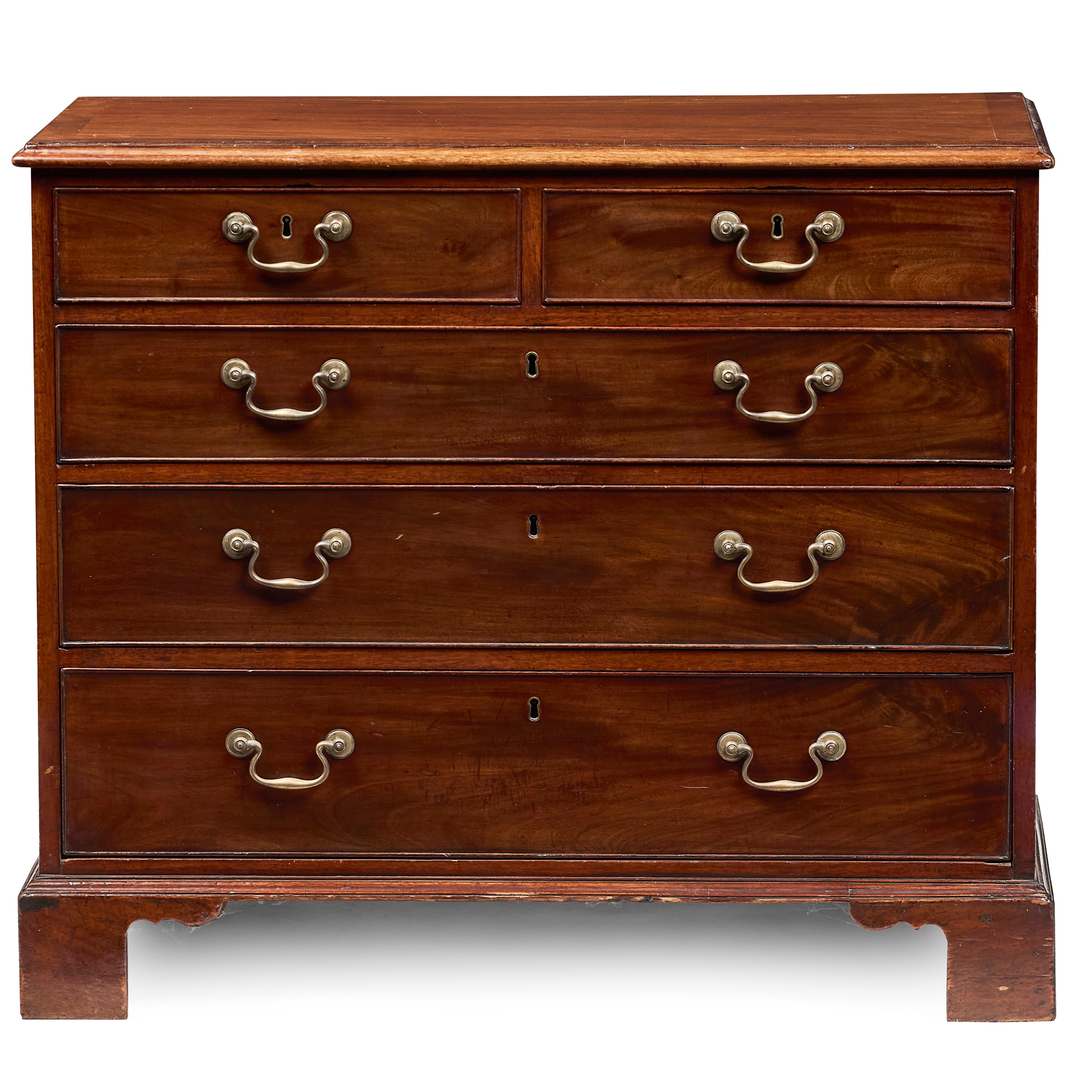 GEORGE III MAHOGANY CHEST OF DRAWERS