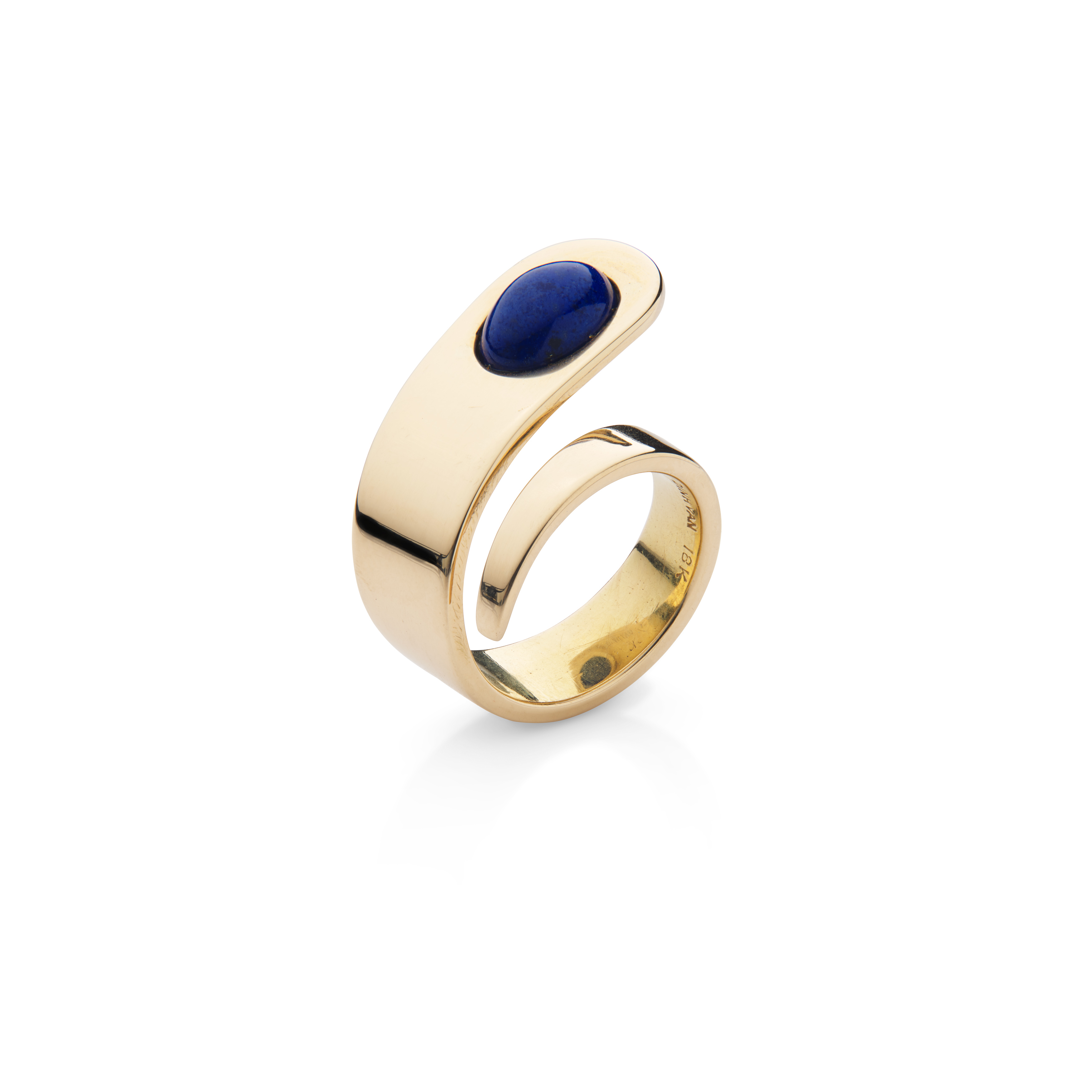 Dinh Van for Cartier: A lapis lazuli dress ring
