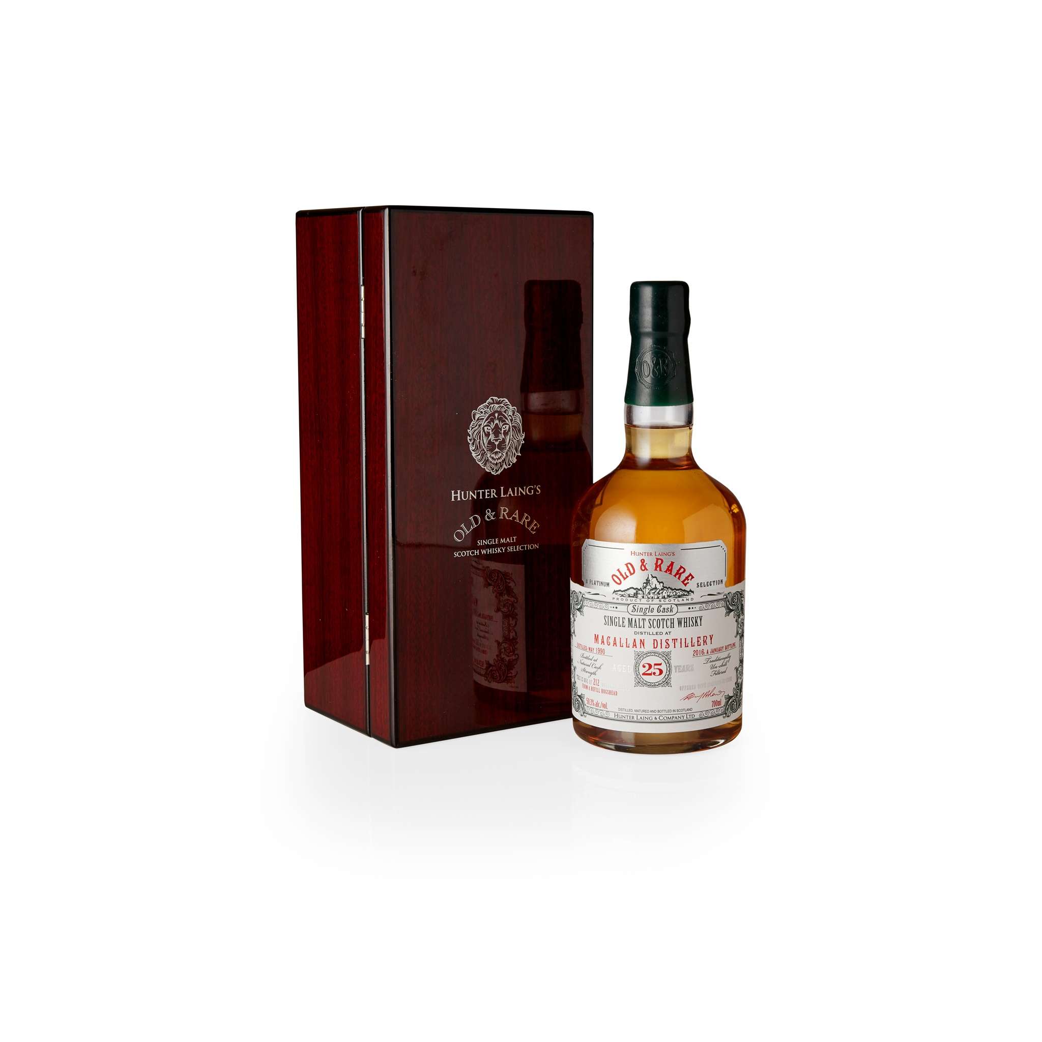 Past auction: THE MACALLAN 1990 25 YEAR OLD - HUNTER LAING OLD